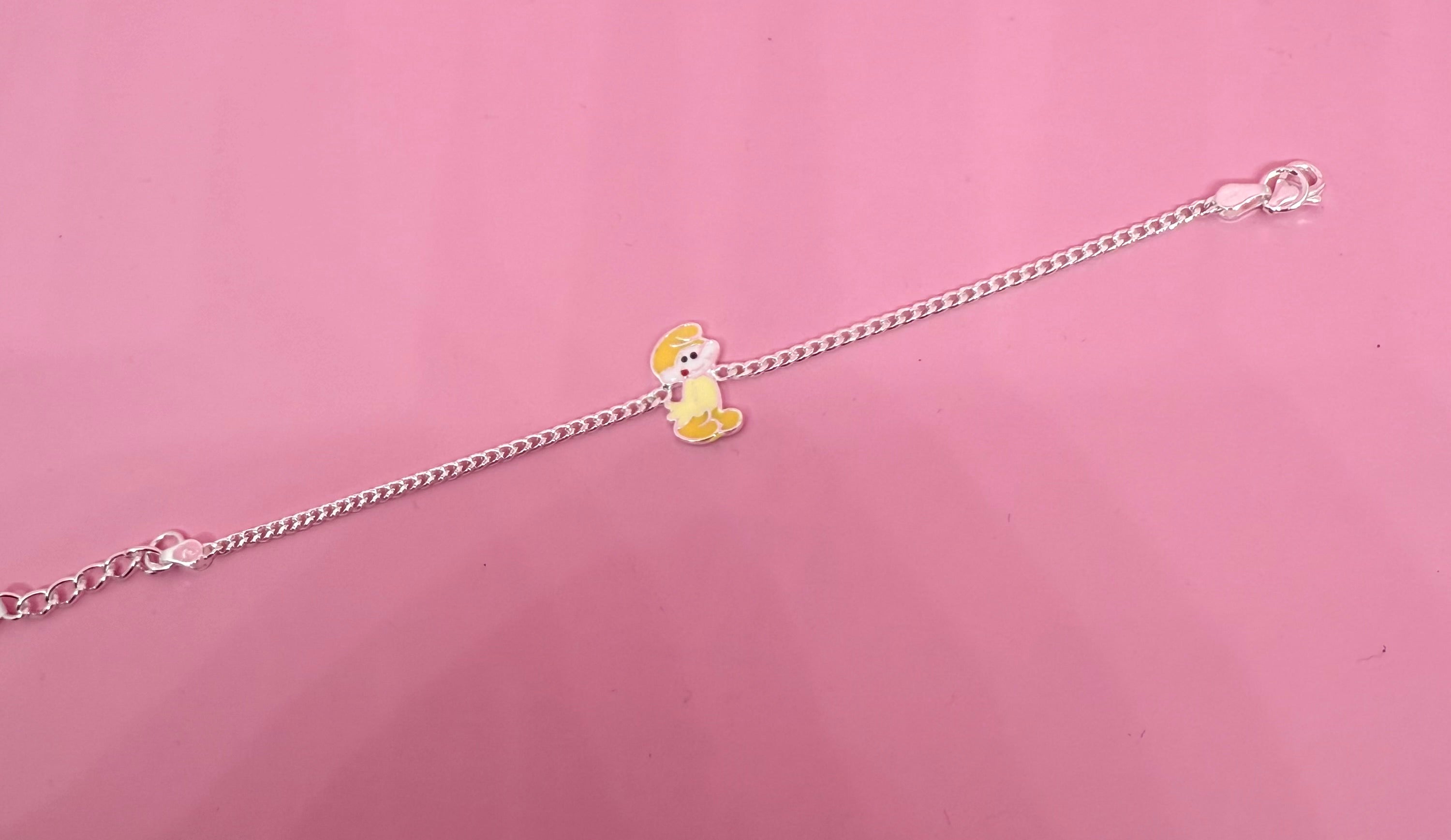 925 Sterling Silver Cartoon Bracelet | For kids