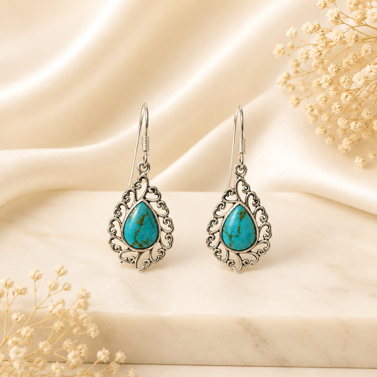 925 Sterling Silver Eclipse Jhumki Earrings