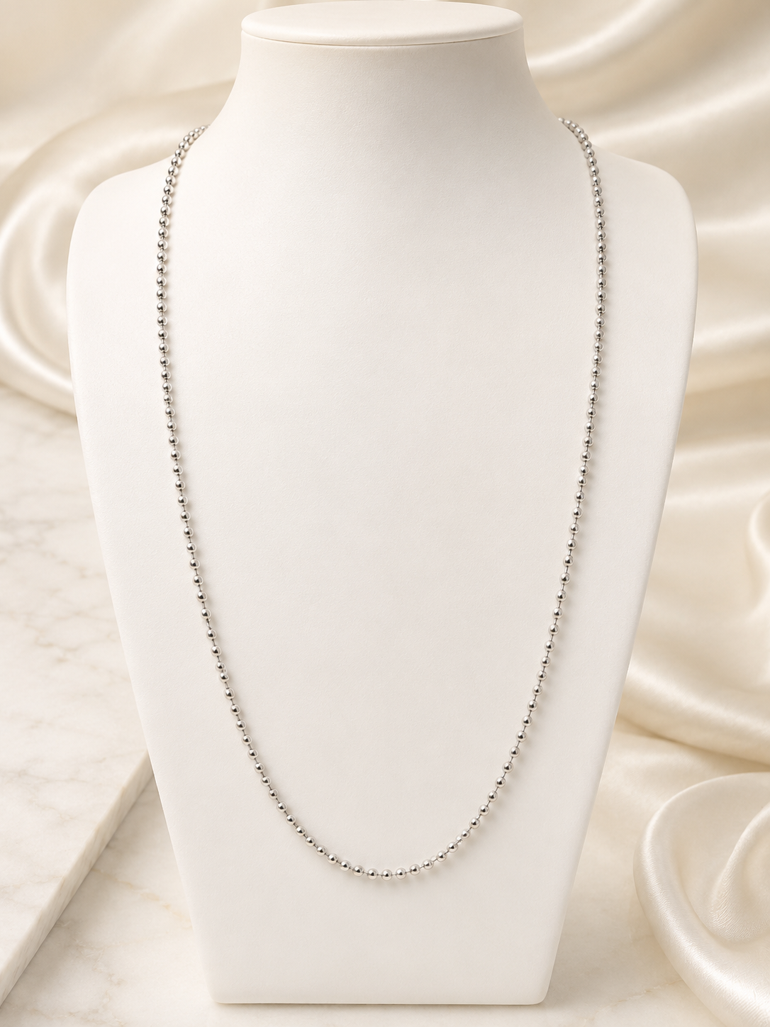 925 Sterling Silver Luna Ball Chain