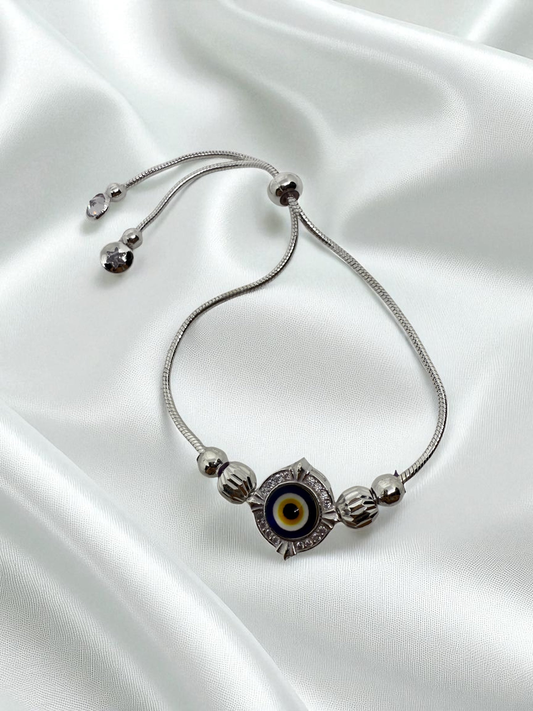 PREMIUM EVIL EYE 925 STERLING SILVER BRACELET | NAZAR IS REAL 🧿