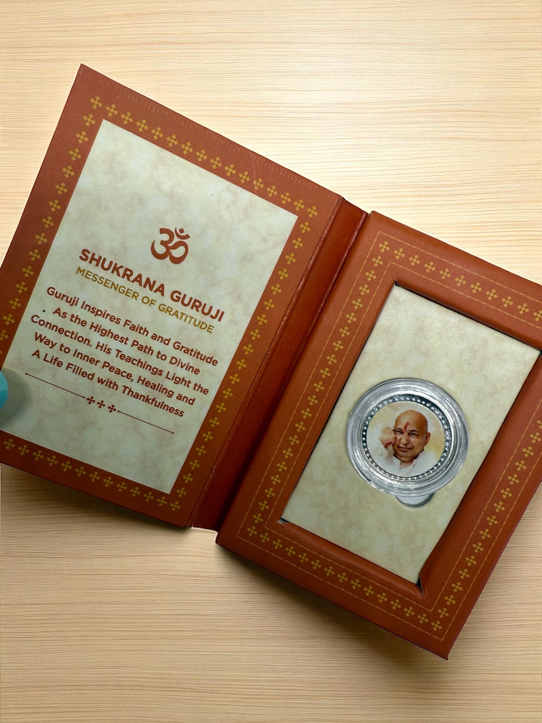 SHUKRANA GURU JI | JAI GURU JI 999 SILVER ROUND SHAPE 1 GM COIN | 999 PURITY SILVER COIN | FESTIVE COIN GIFTING