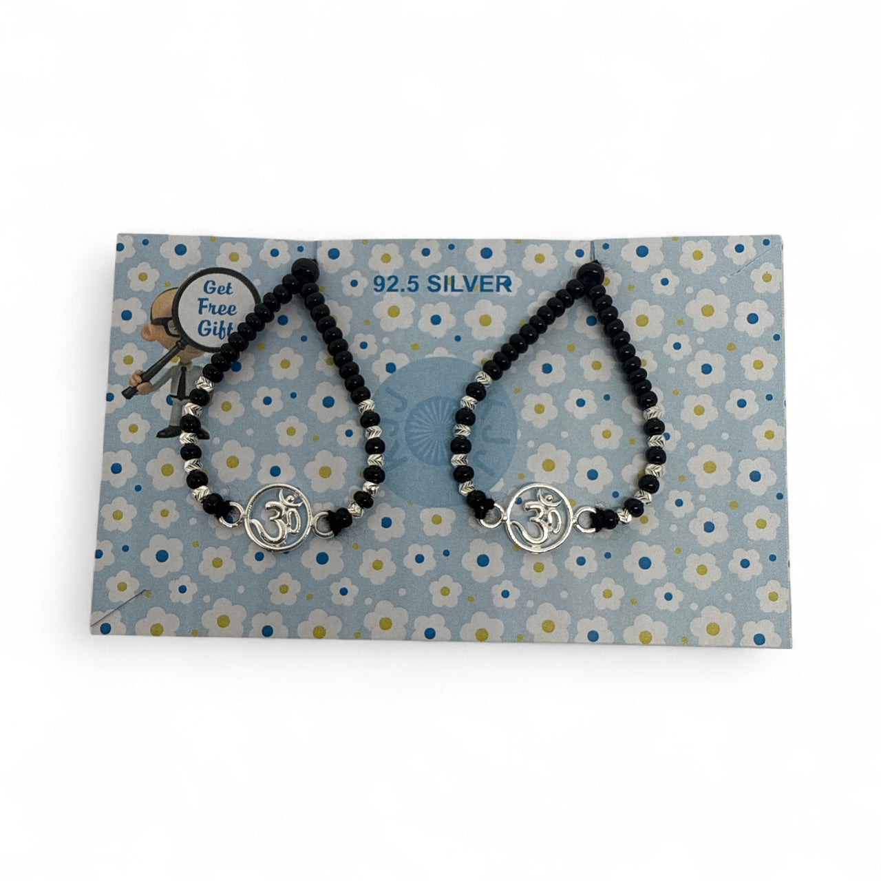 Kids Om Thread Nazariya | Adjustable Thread Style | Ideal for New Borns | 925 Sterling Silver
