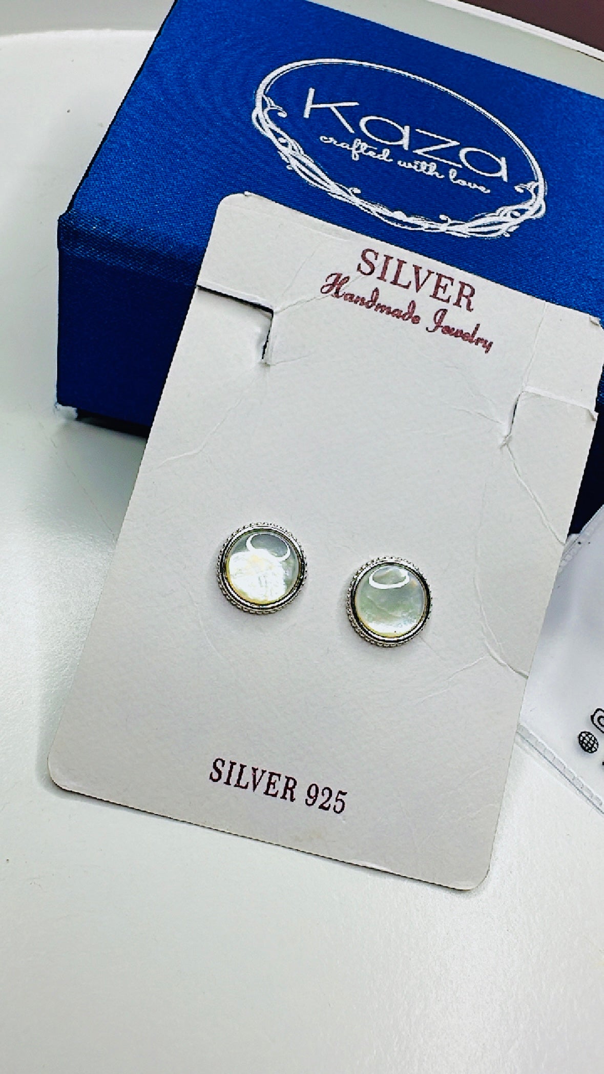 925 Sterling Silver Pearl Grace Drops | Studs