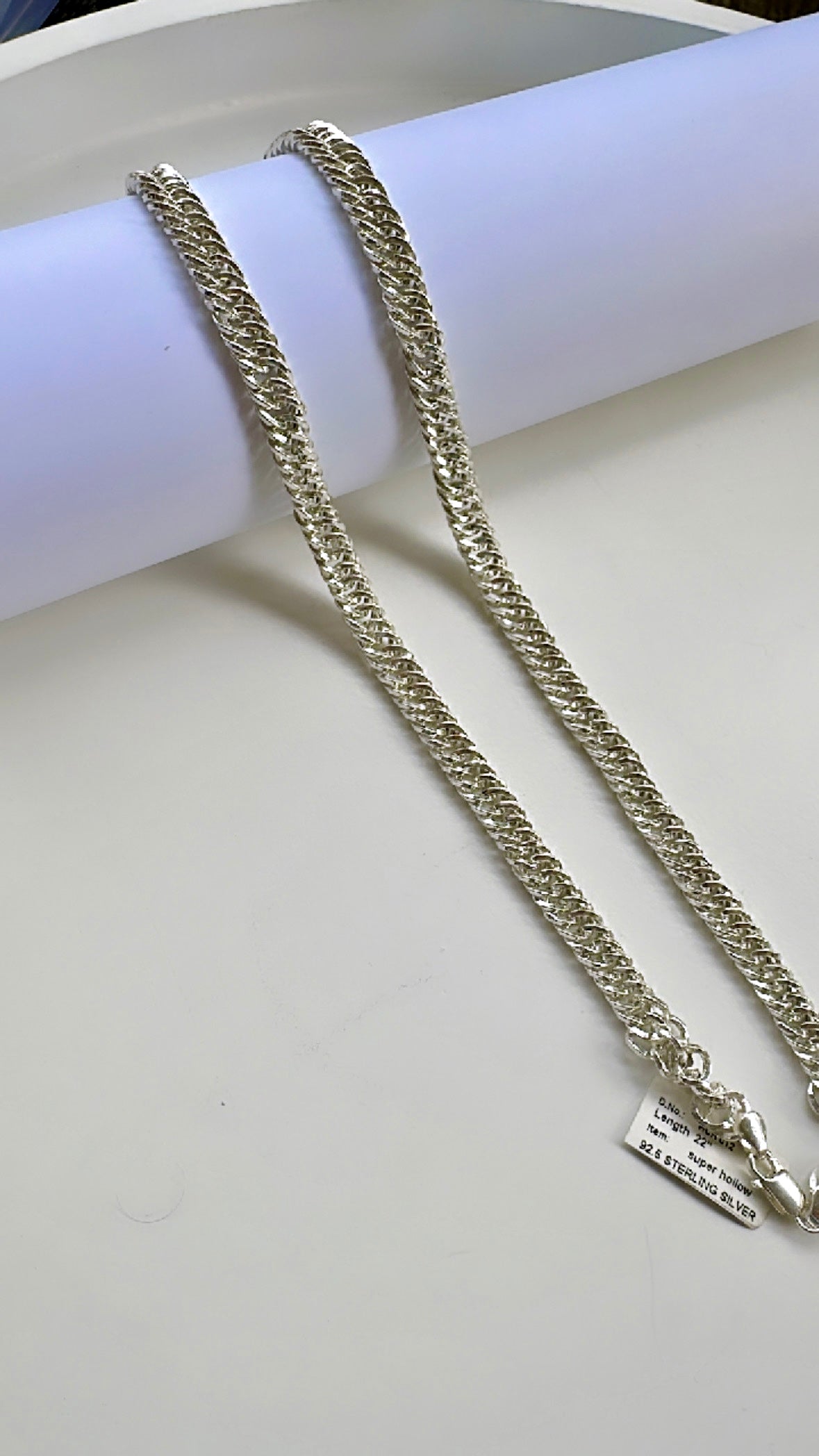 925 STERLING SILVER METRO MESH MEN’S CHAIN