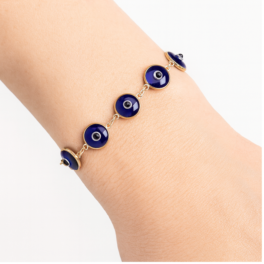 925 Sterling Silver Evil Eye Bracelet | For Her