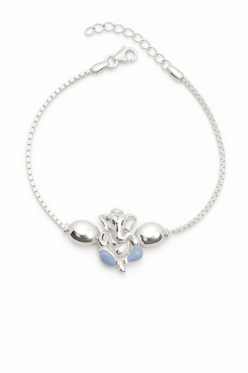 925 Sterling Silver Rakhi Bracelet | Ganesha