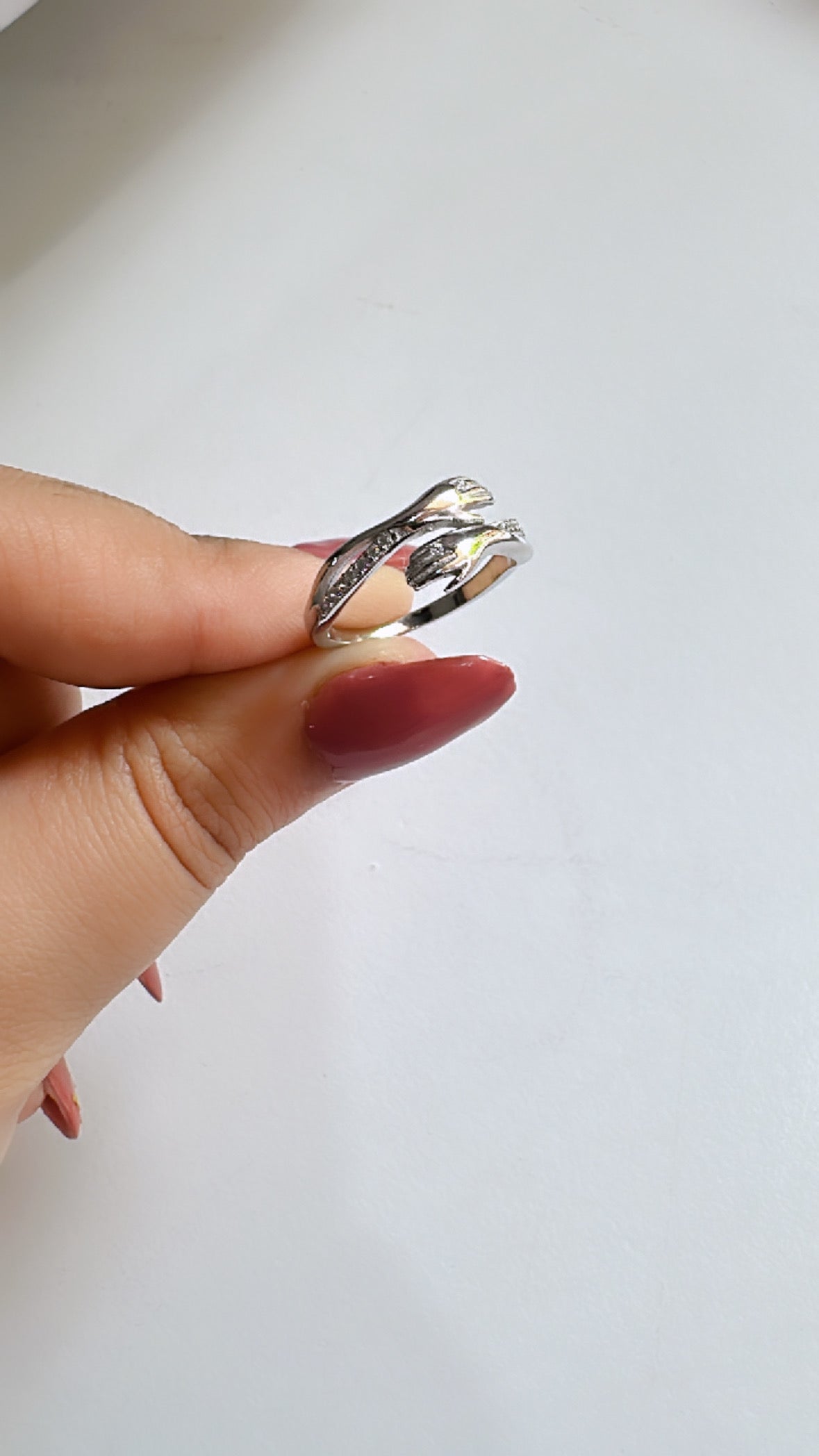 925 Sterling Silver Hug Women Ring