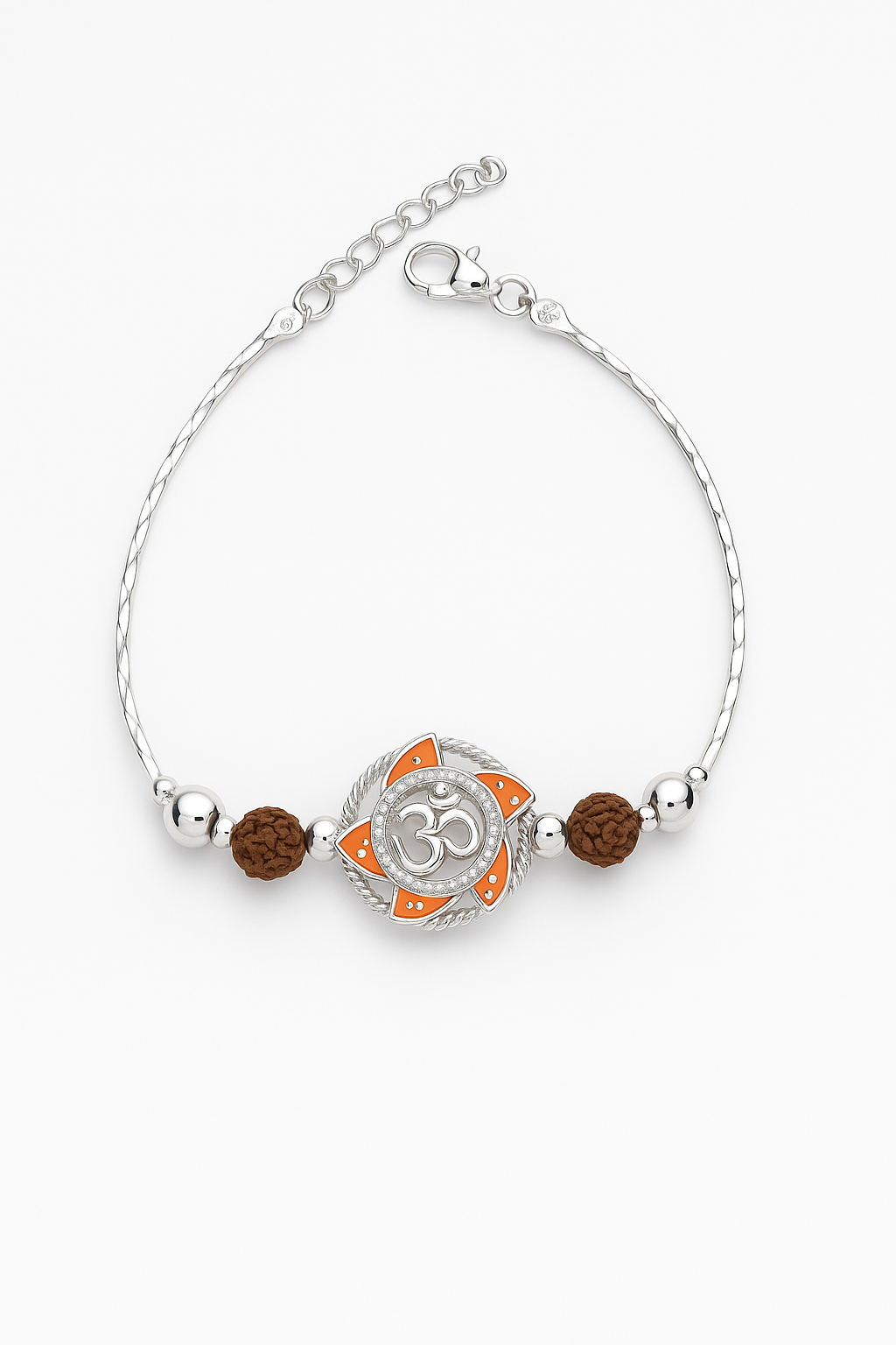 925 Sterling Silver Rakhi Bracelet | Om