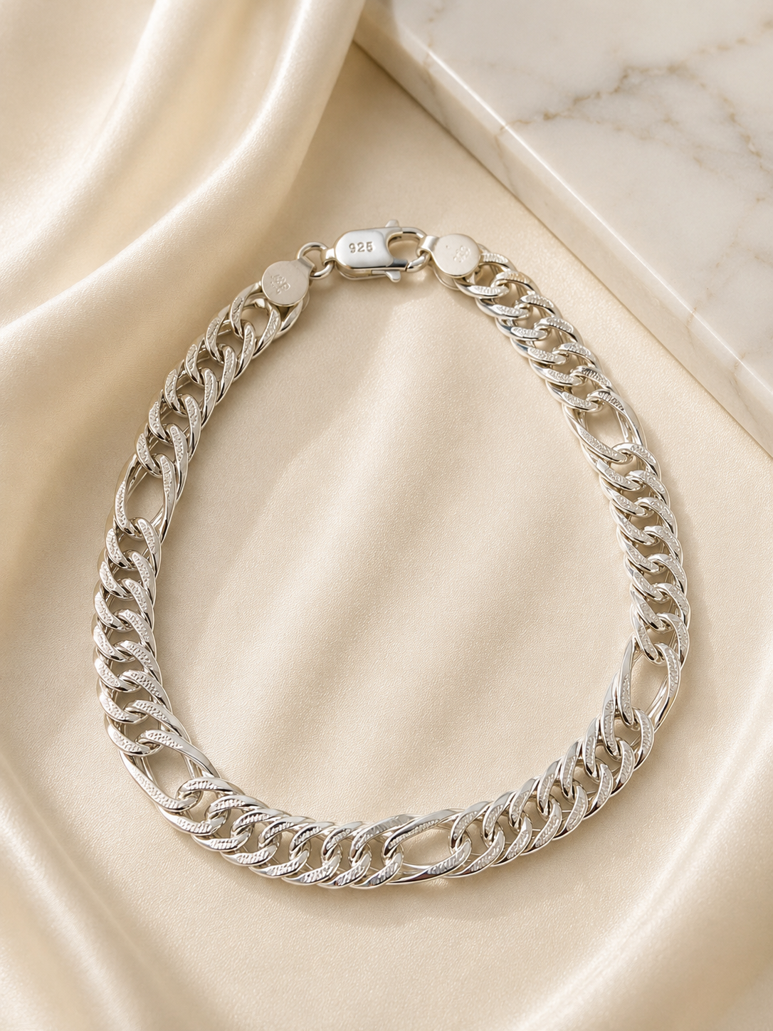925 Sterling Silver Urban Cuban Bracelet