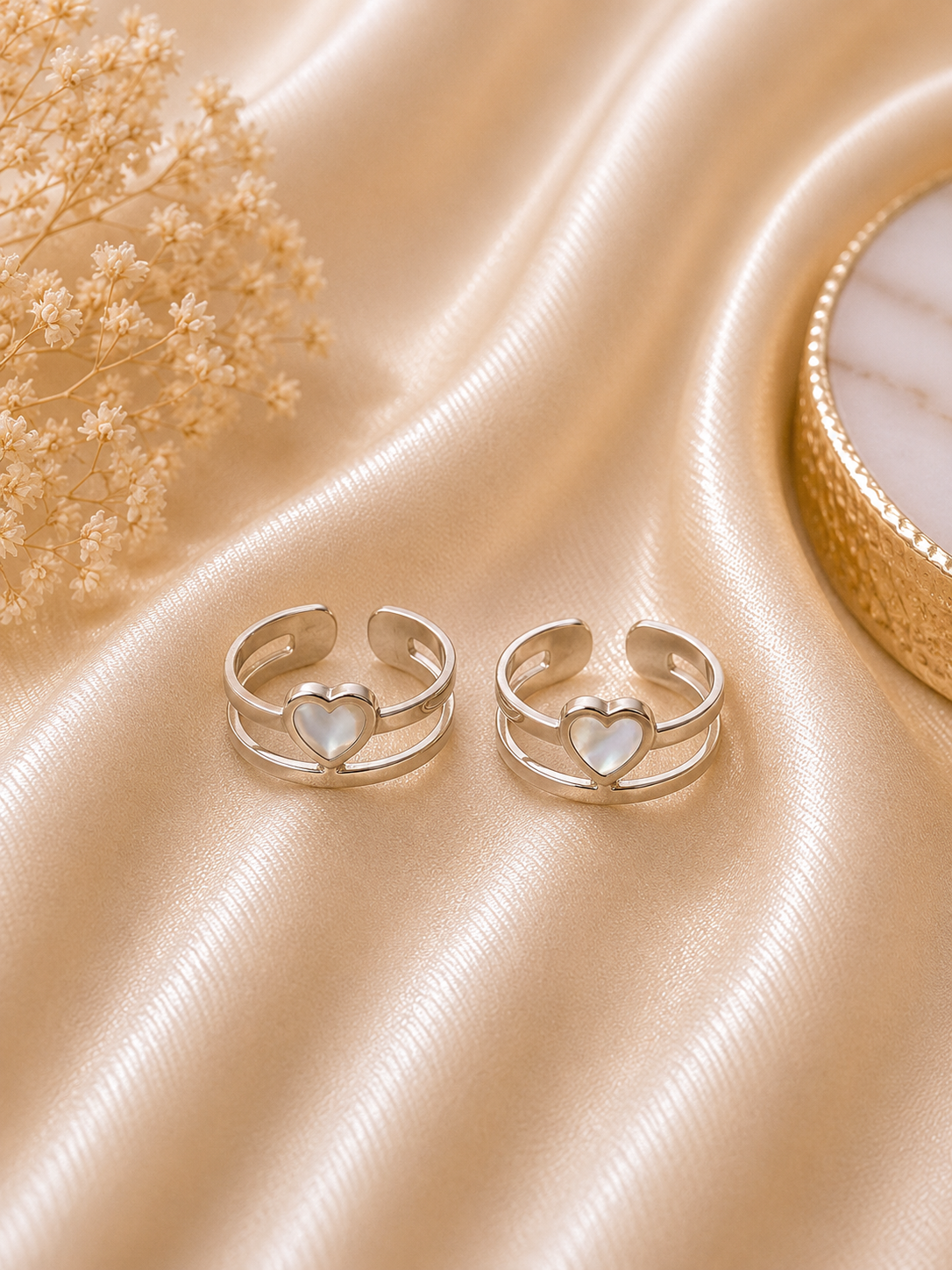 925 Sterling Silver toe rings (2 rings) | Free size