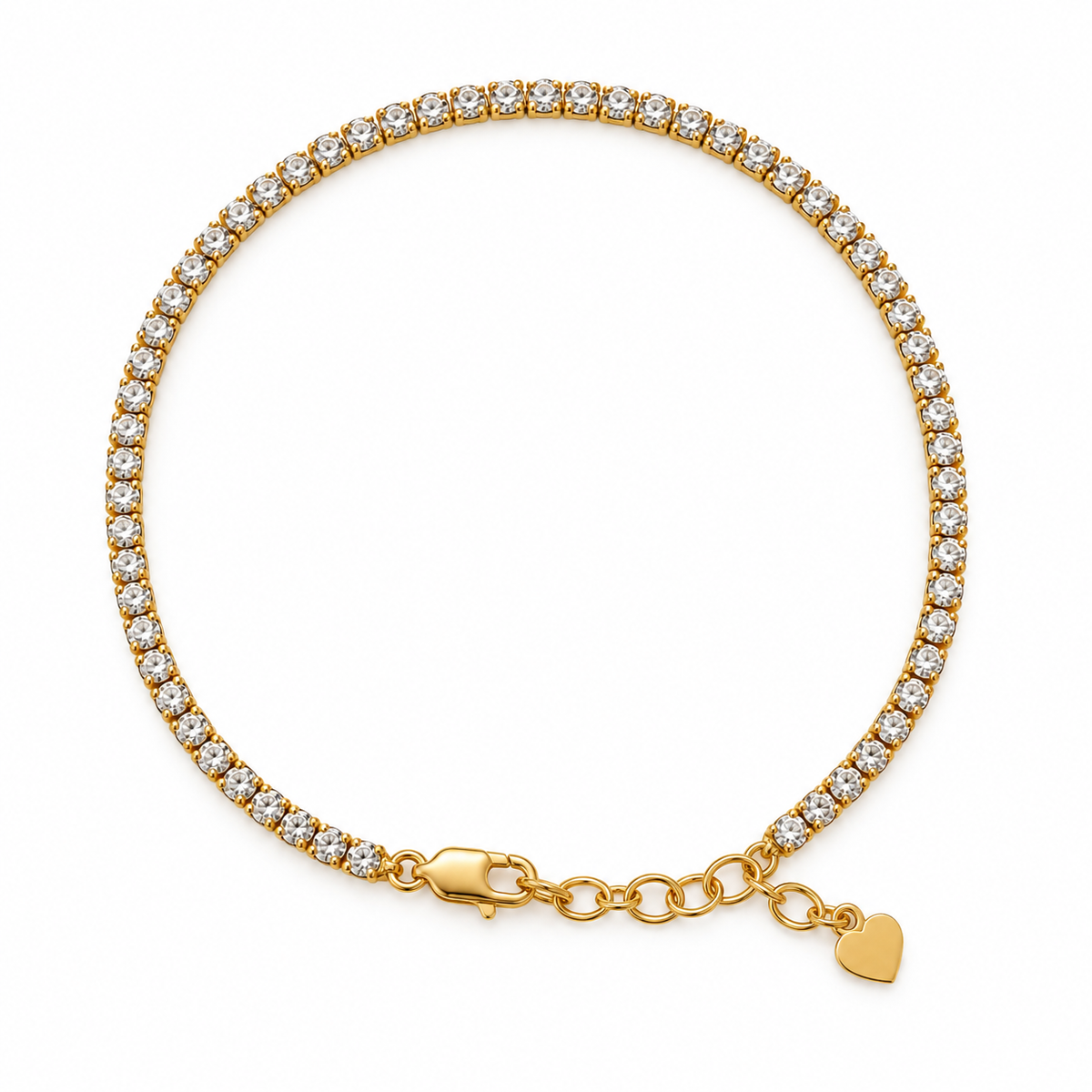 The Golden Glow Tennis Bracelet