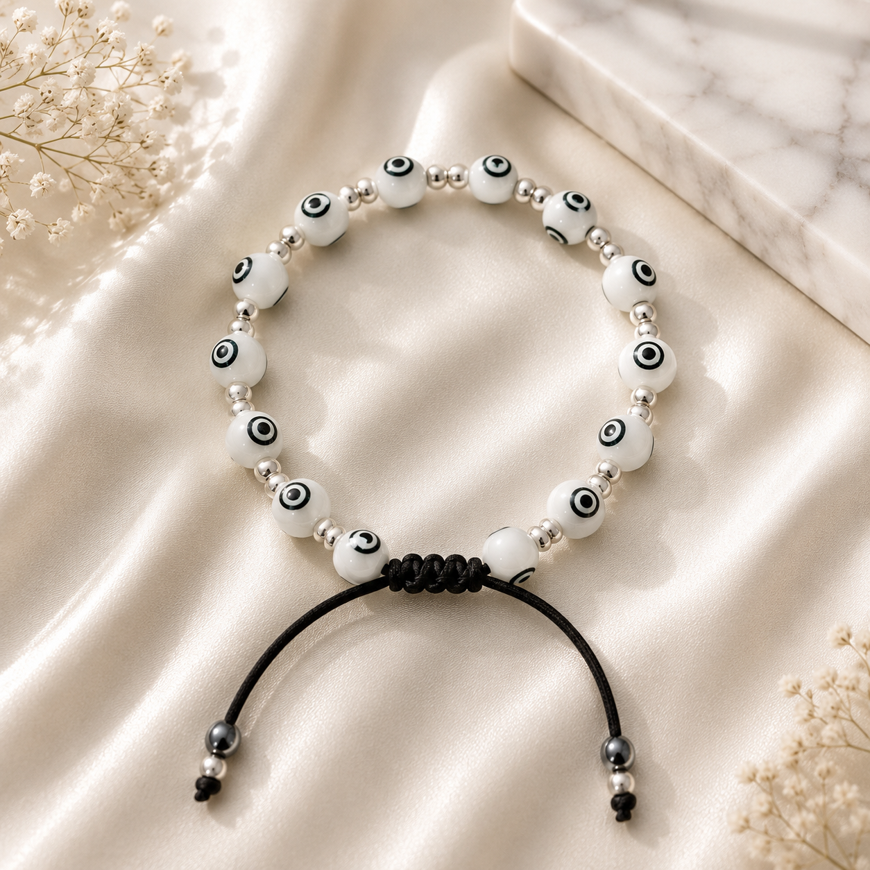925 Sterling Silver Evil Eye Protection Bracelet |Unisex