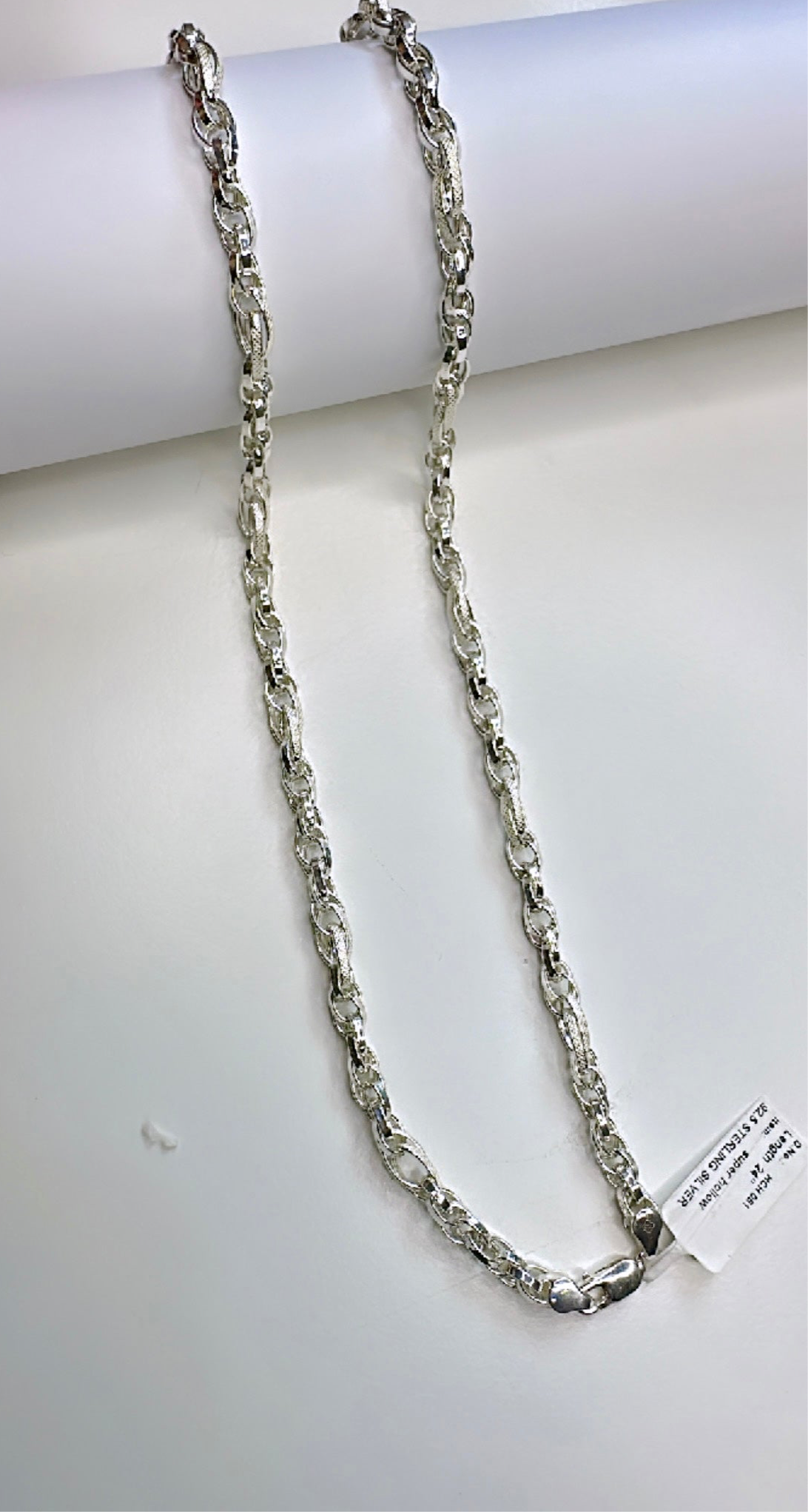 925 STERLING SILVER ROLO MEN’S CHAIN