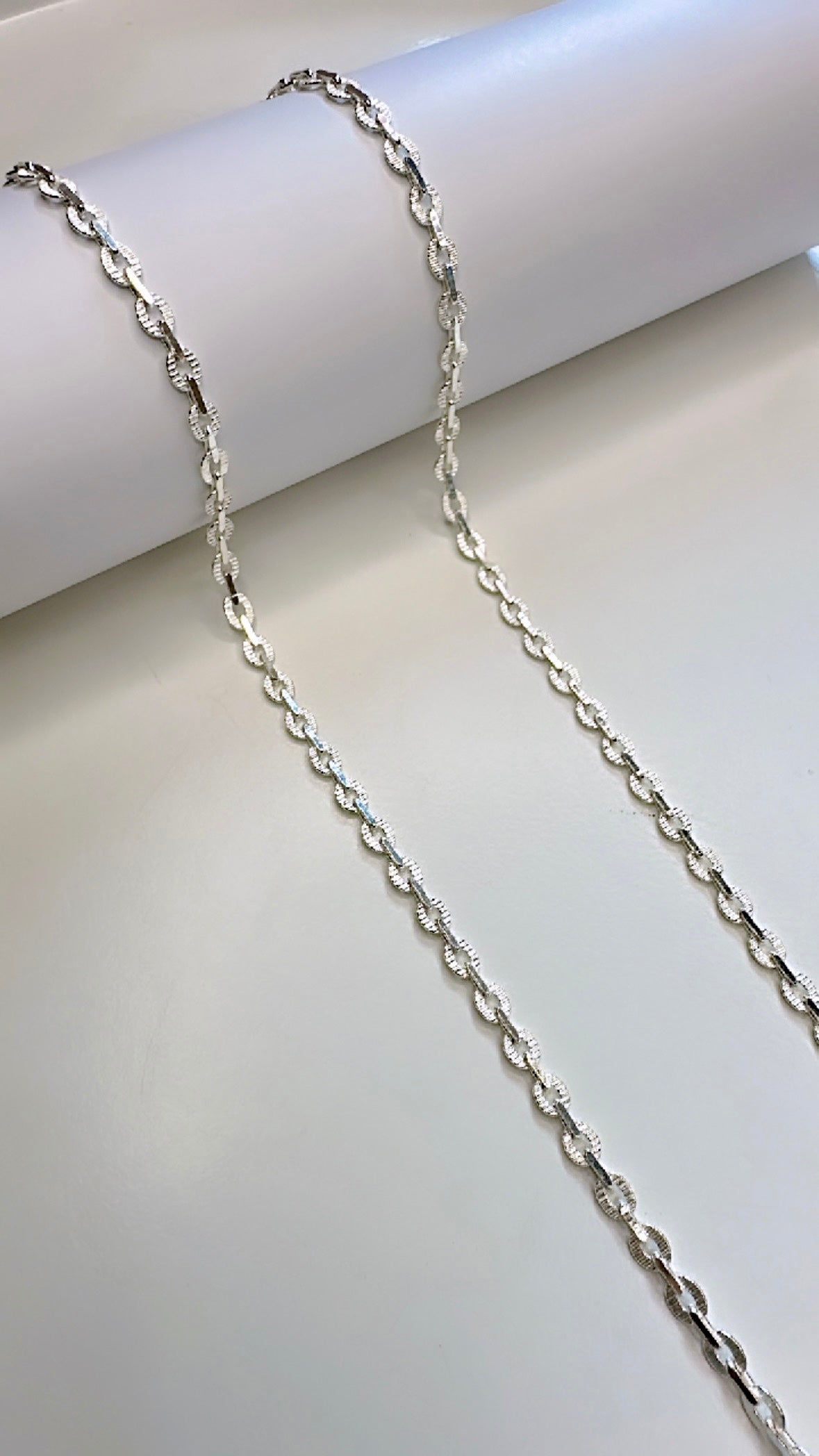 925 Sterling Silver Link Loop Men’s Chain