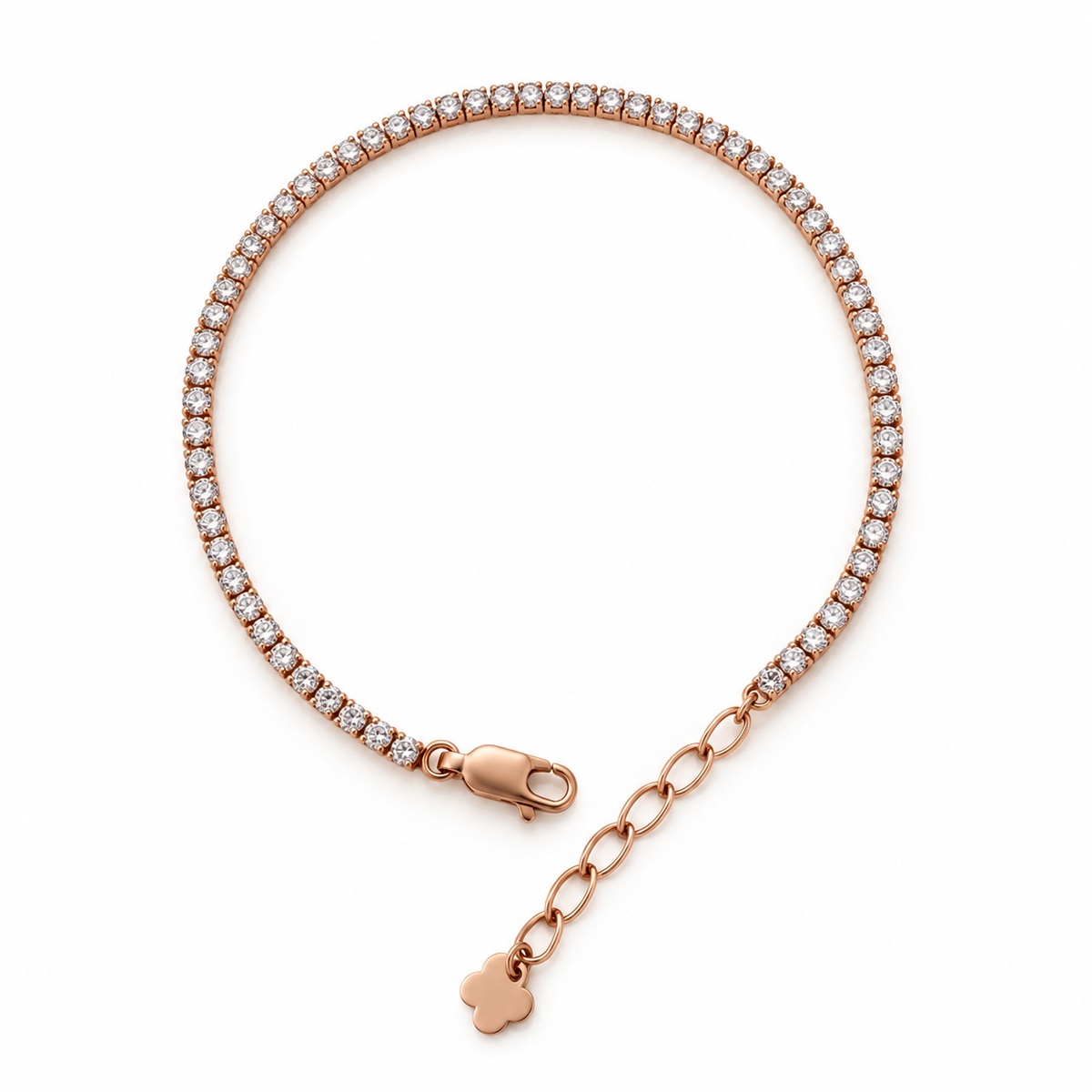 The Rose Glow Tennis Bracelet