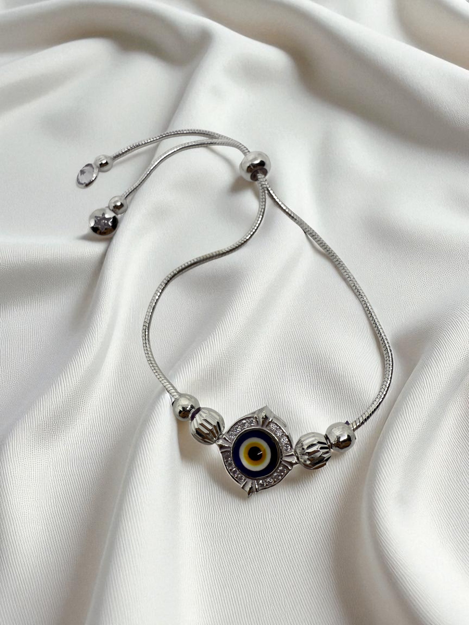 PREMIUM EVIL EYE 925 STERLING SILVER BRACELET | NAZAR IS REAL 🧿