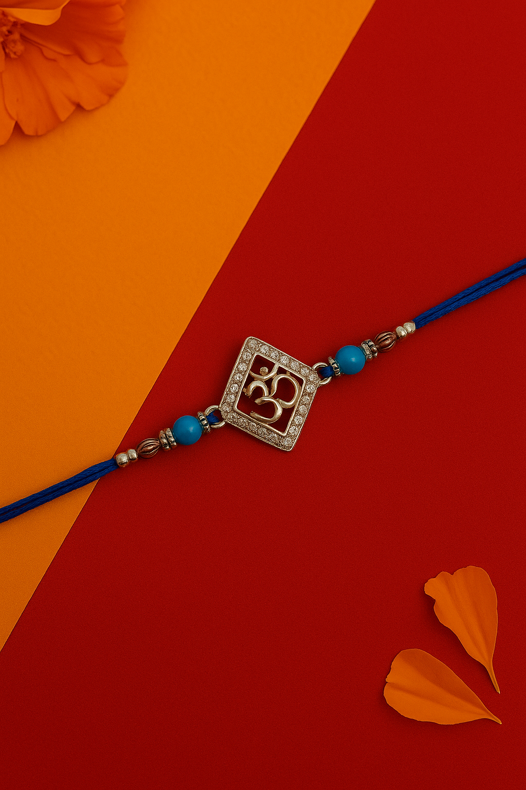 925 Sterling Silver Thread Rakhi | Om