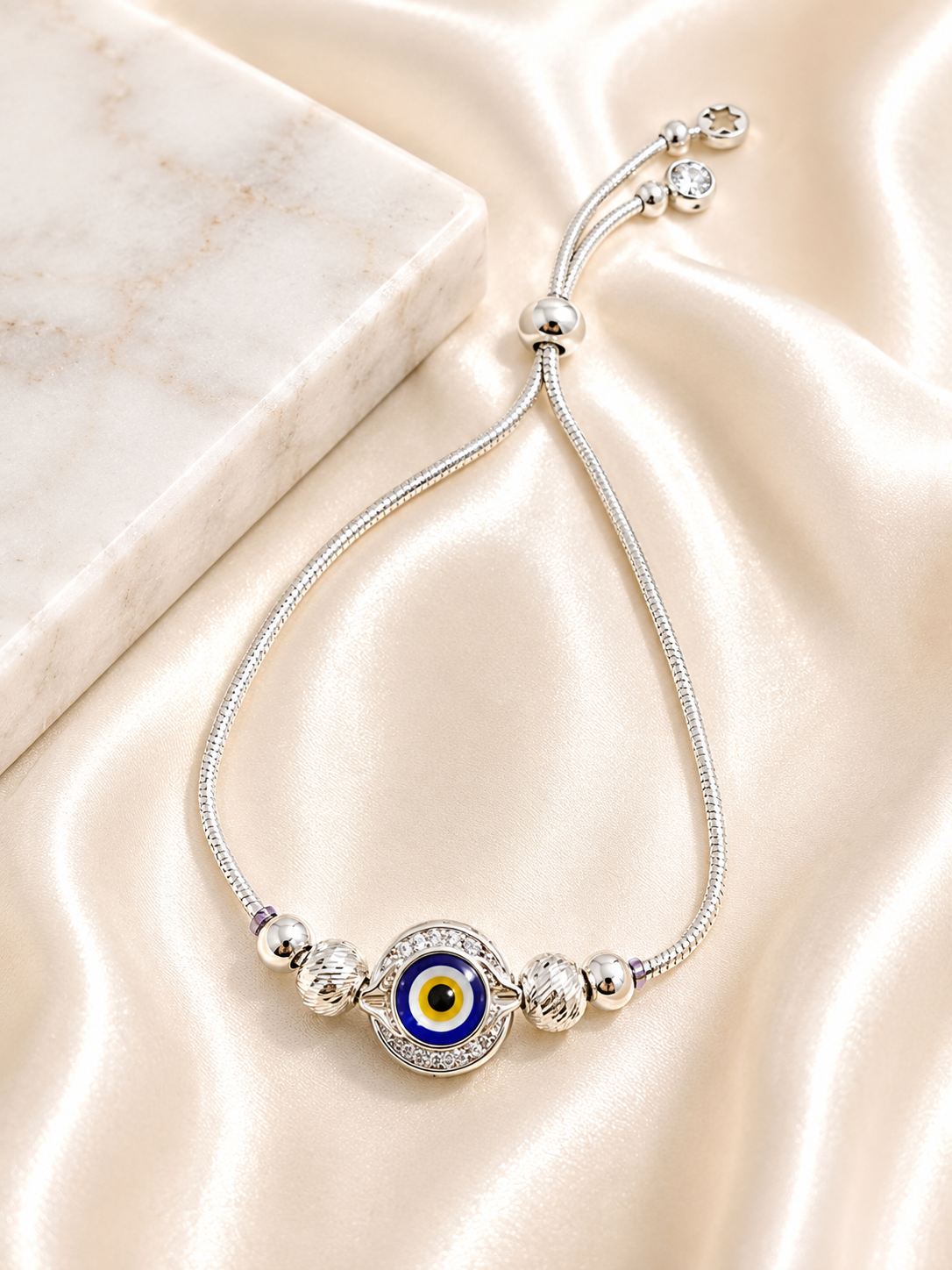 PREMIUM EVIL EYE 925 STERLING SILVER BRACELET | NAZAR IS REAL 🧿