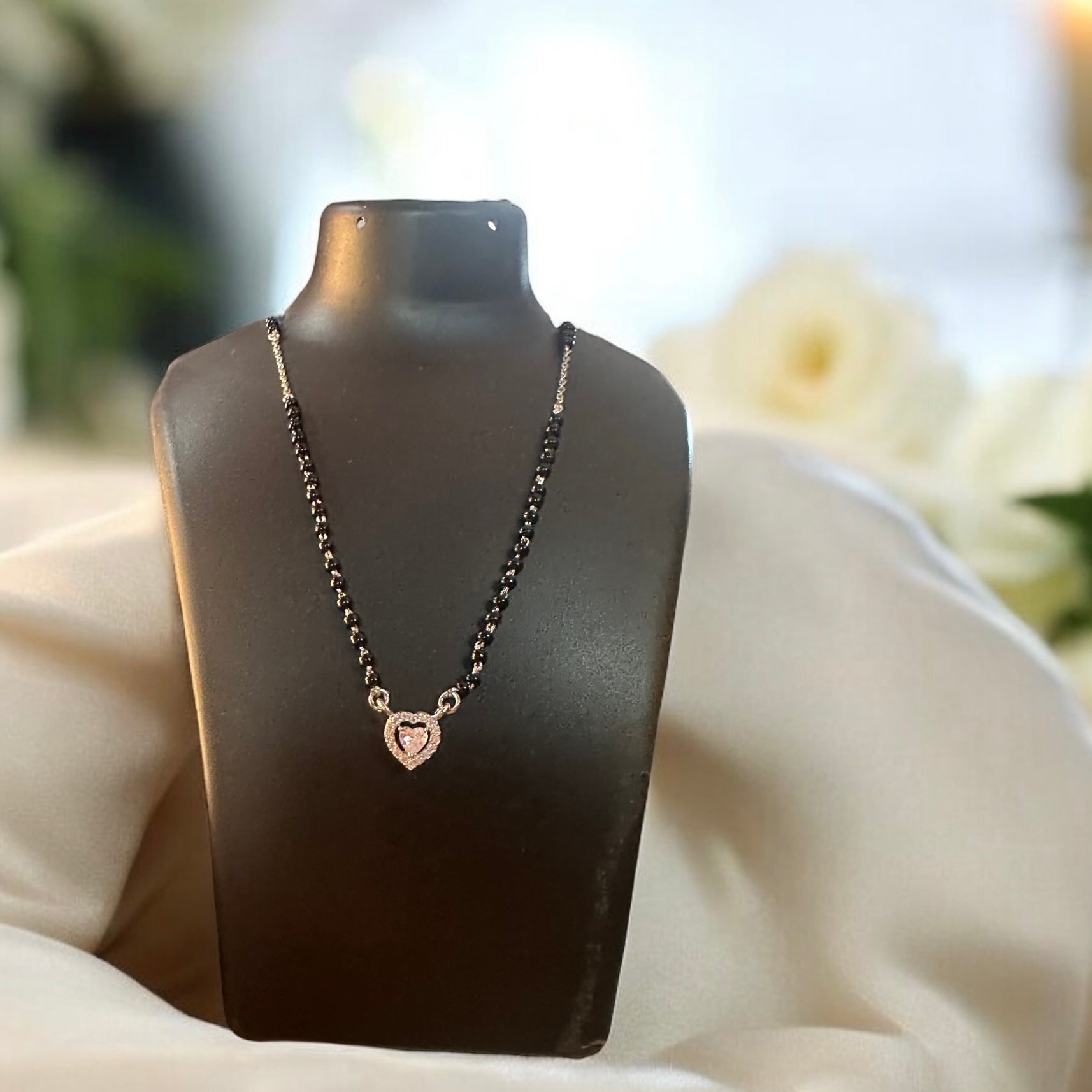 925 Sterling Silver Mini Heart Mangalsutra