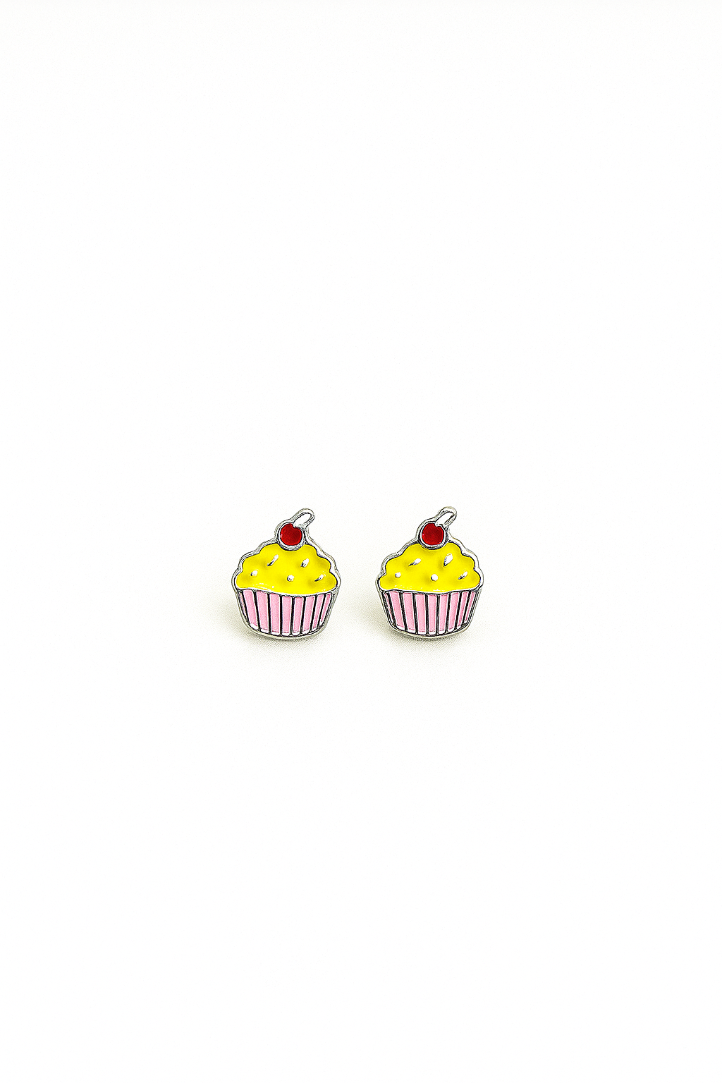 925 Sterling Silver Cupcake Kid’s Earrings