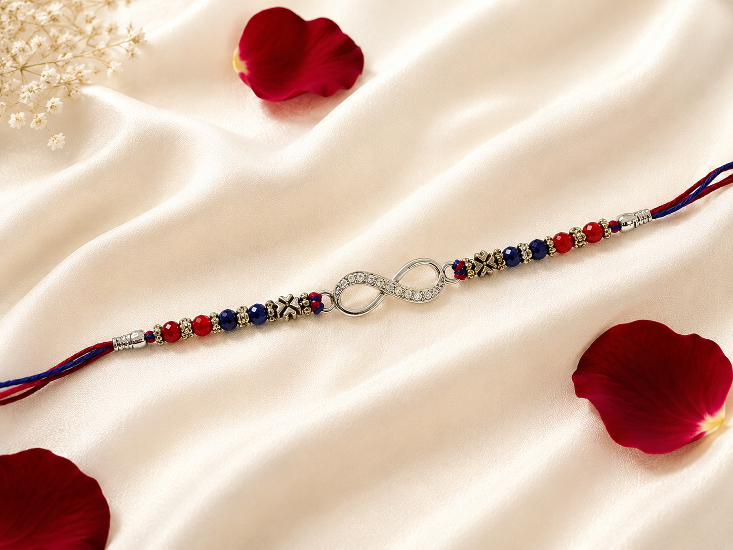 925 Sterling Silver Thread Rakhi | Infinity
