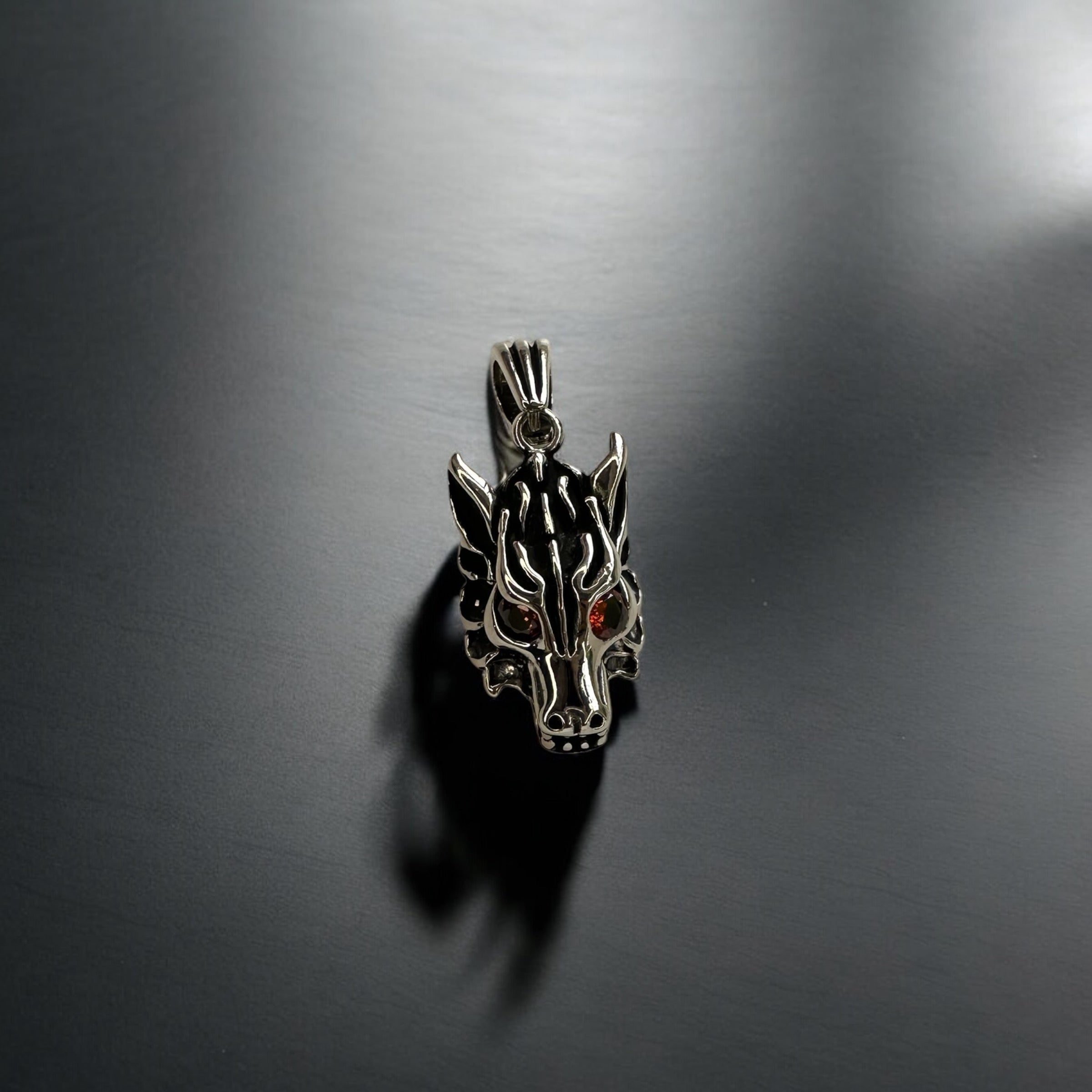 925 Sterling Silver Dark Hoof Pendant