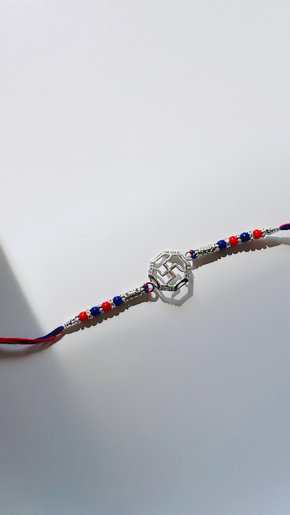 925 Sterling Silver Rakhi | Swastik