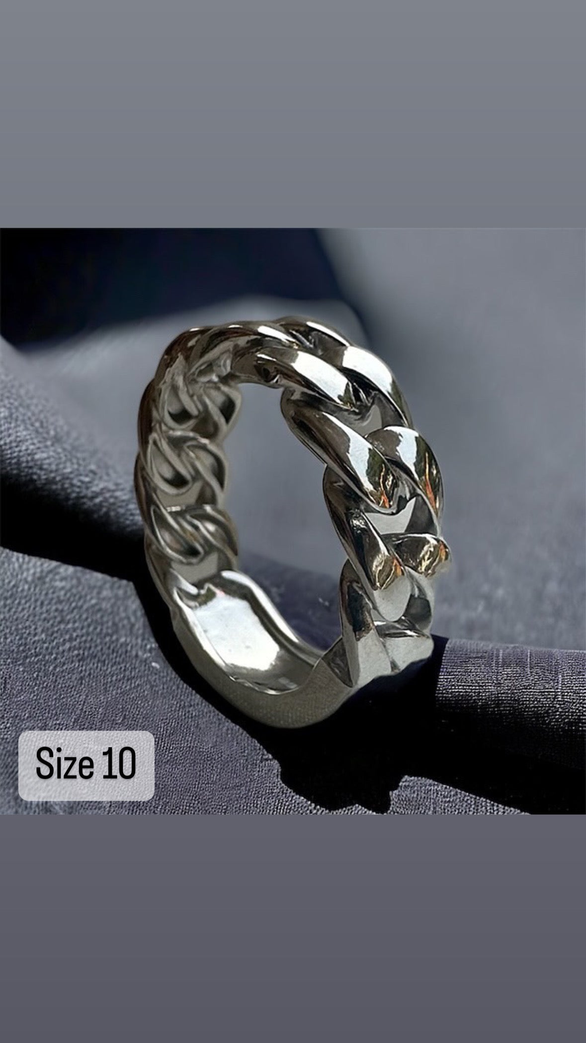 925 Sterling Silver Noble Loop | Thumb Ring for Men | UNISEX