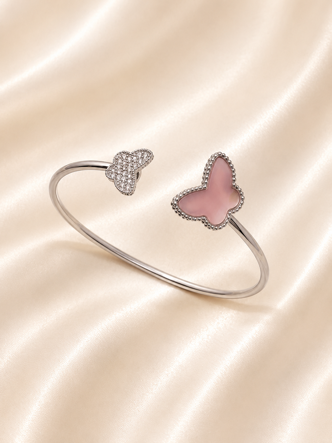 925 Sterling Silver Openable Butterfly Bracelet | For Her