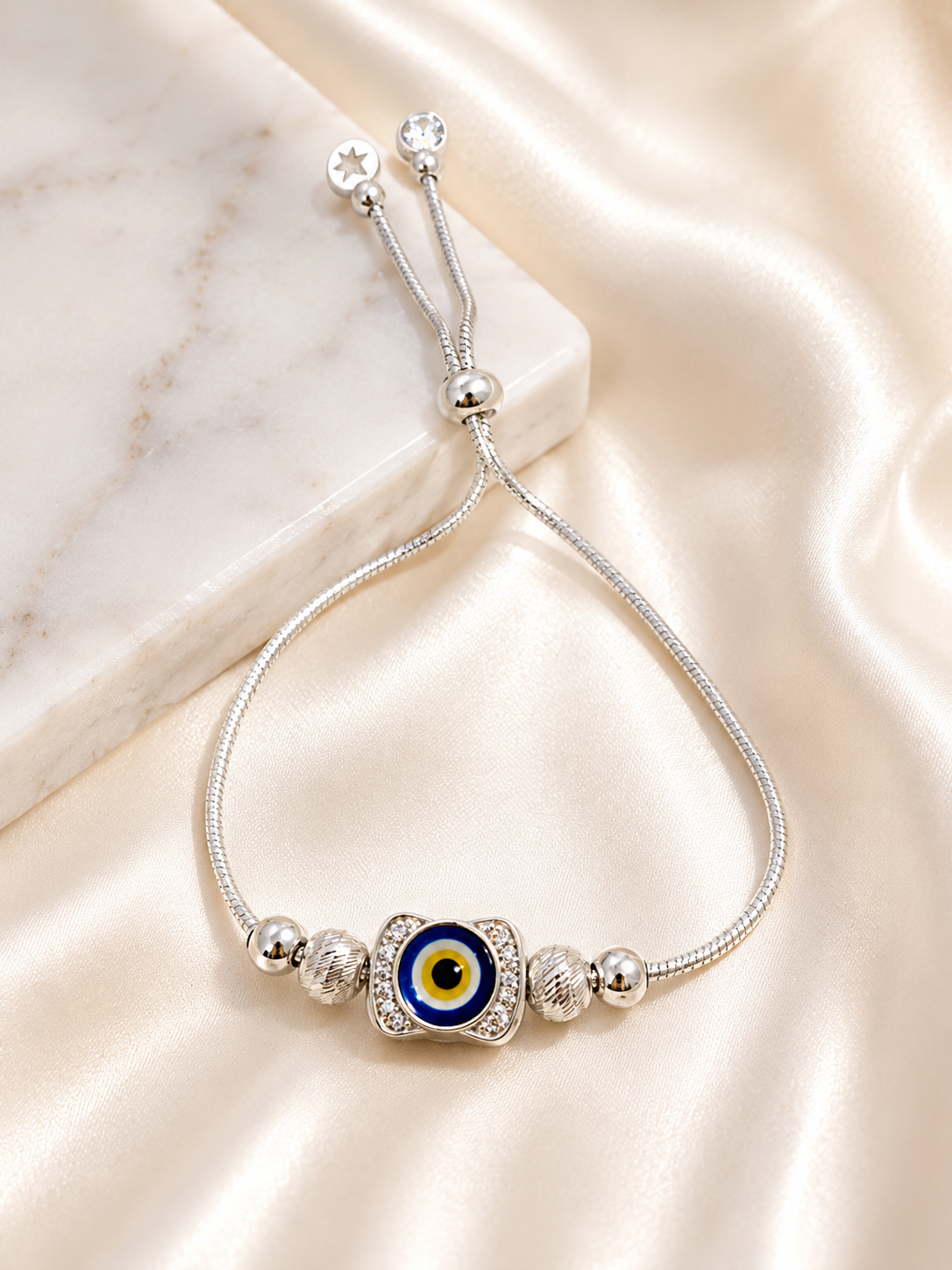 PREMIUM EVIL EYE 925 STERLING SILVER BRACELET | NAZAR IS REAL 🧿