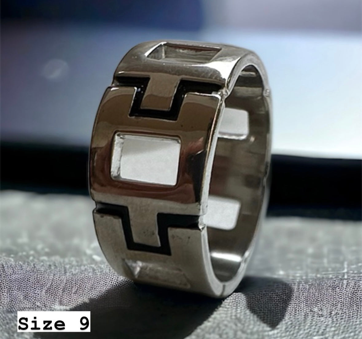 925 Sterling Silver Heritage Band | Thumb Ring for Men | UNISEX