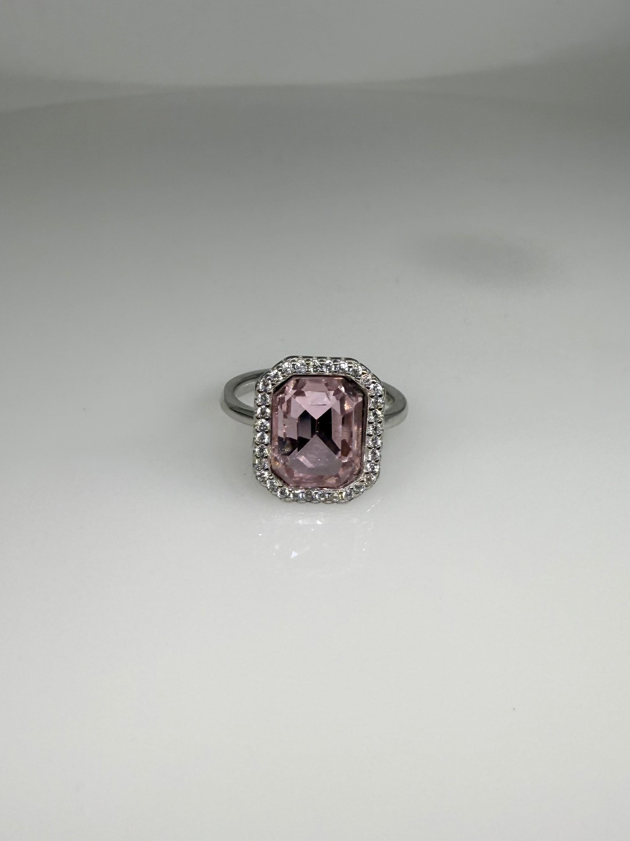 925 Sterling Silver Blush Bloom Women Ring