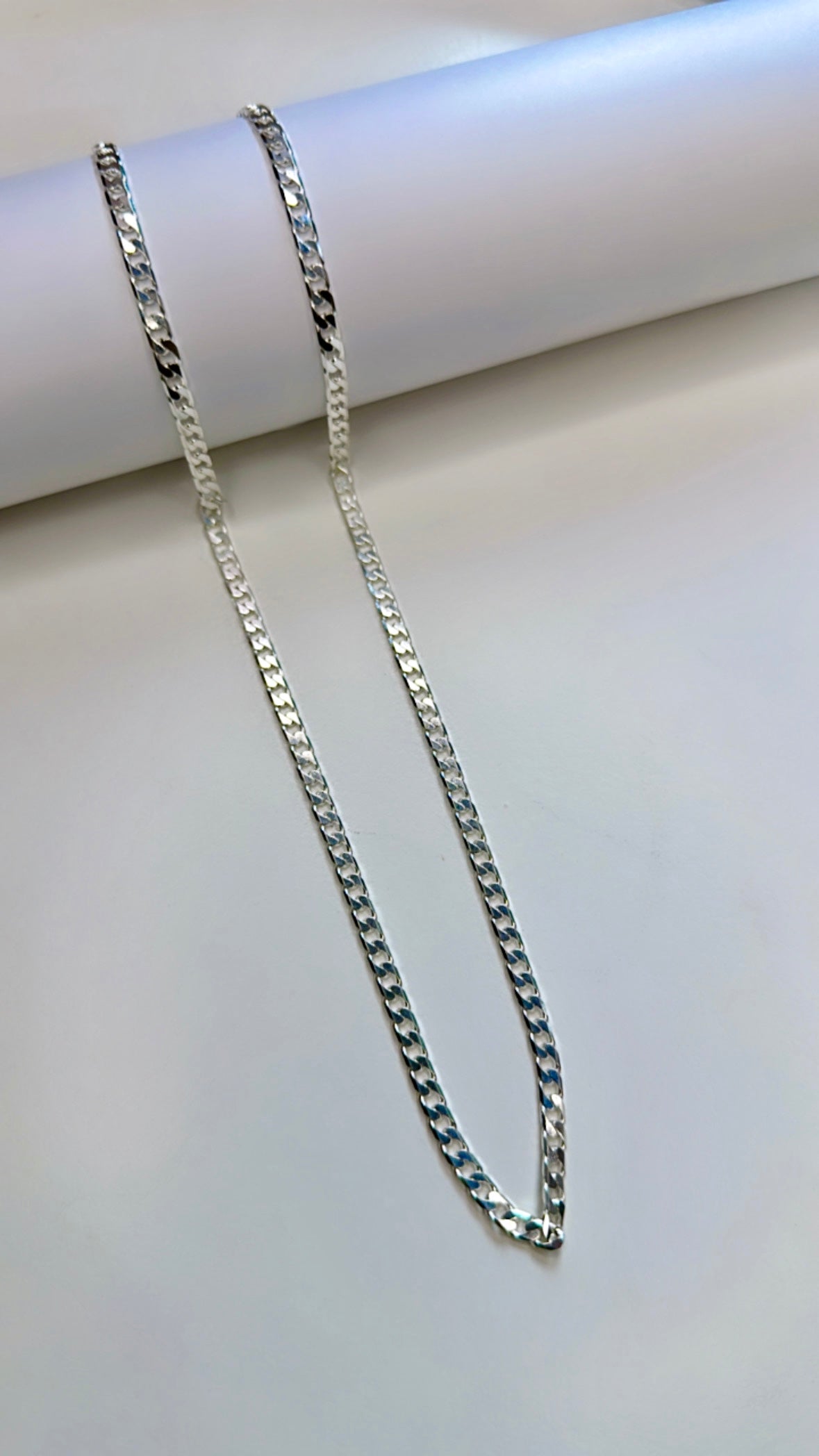 925 STERLING SILVER ONYX BLADE MEN’S CHAIN