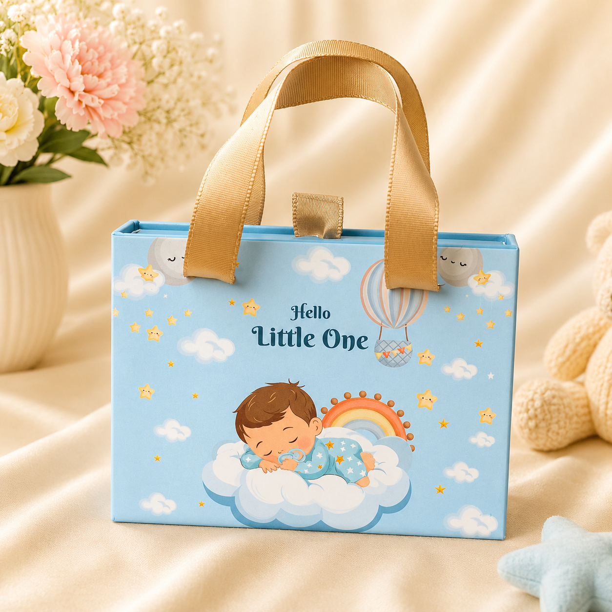 999 Pure Silver Baby Boy Premium Gift Box – Set of 3 Coins (2.5 g x 3= 7.5 grams)