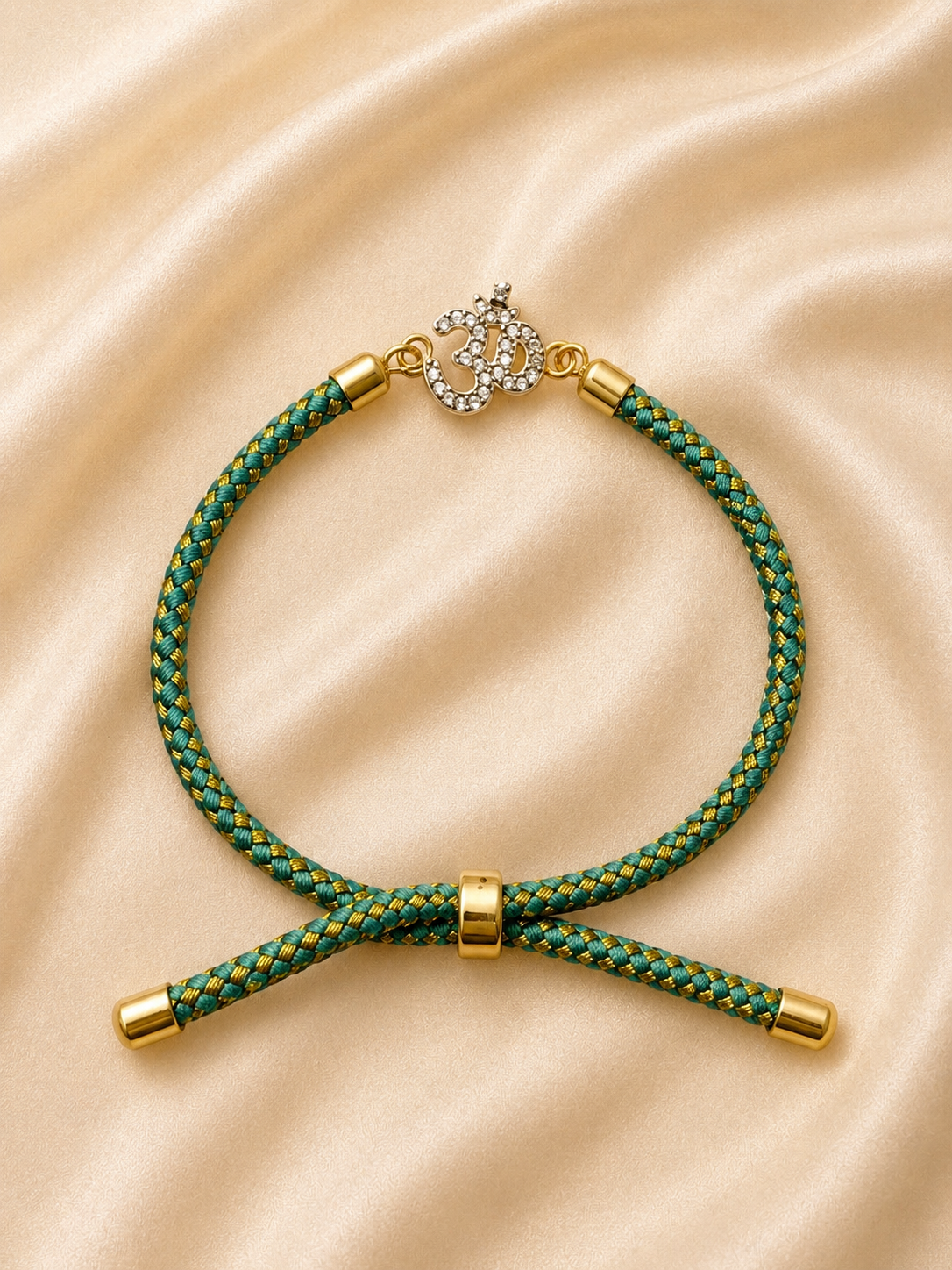 925 Sterling Silver Om Adjustable Rakhi
