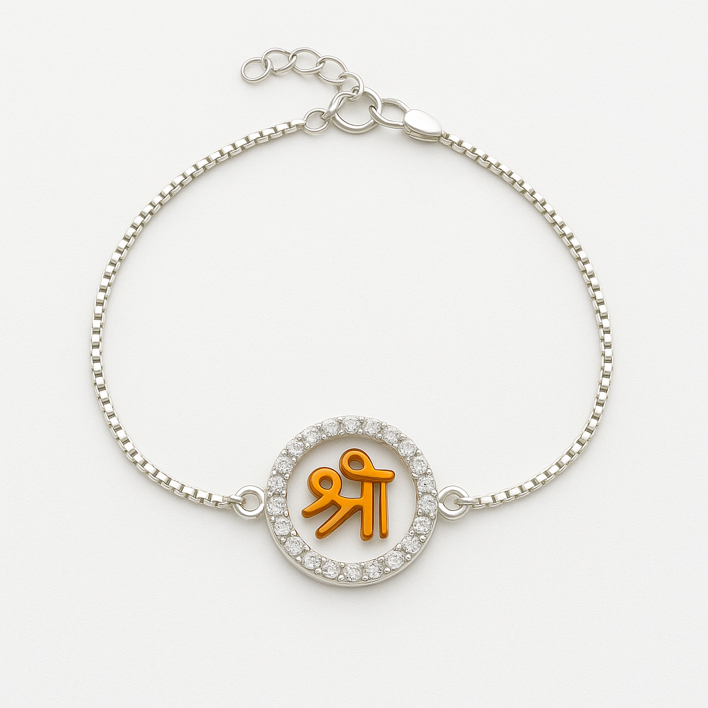925 Sterling Silver Rakhi Bracelet | Shree