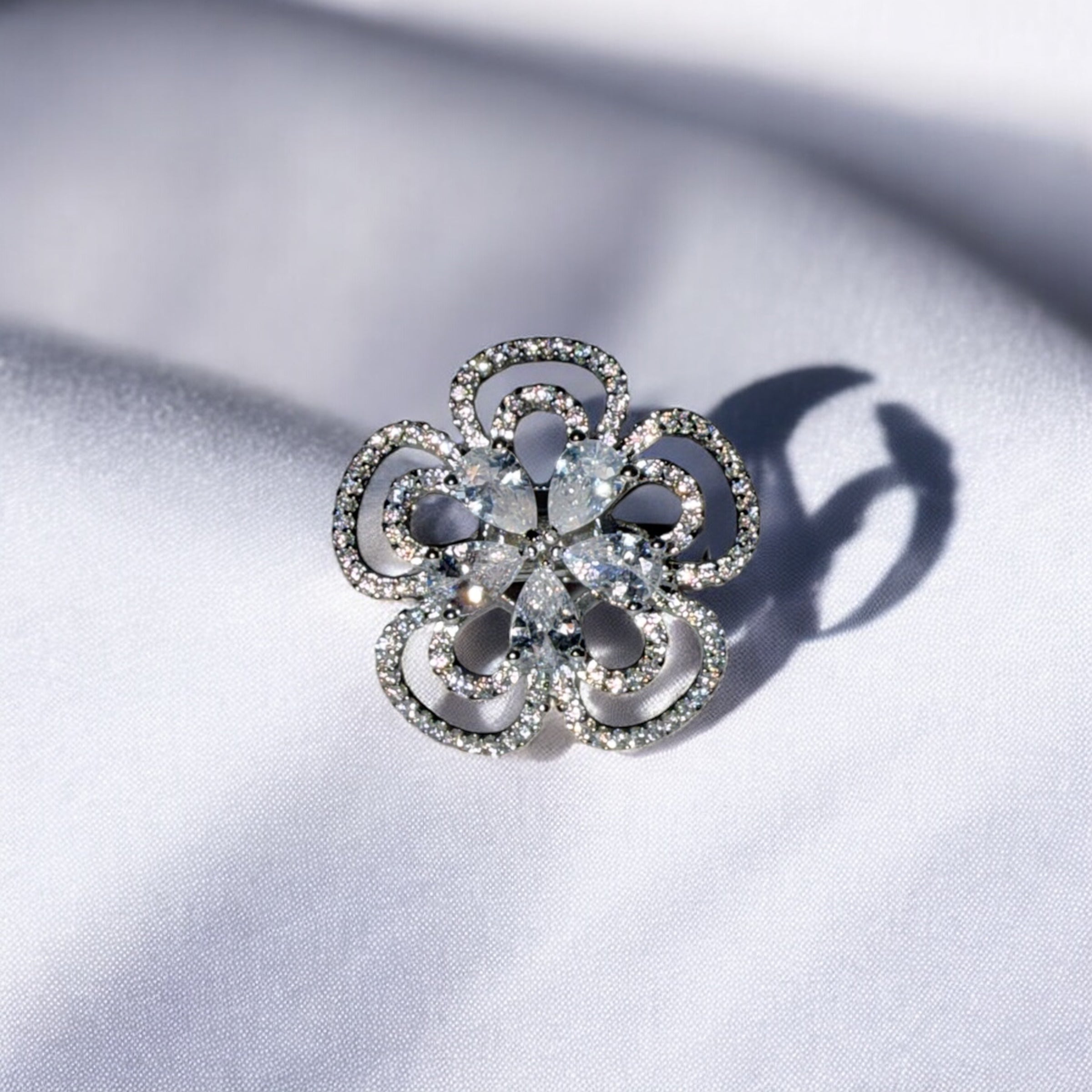 925 Sterling Silver Ivy Shine Cocktail Women Ring | Adjustable