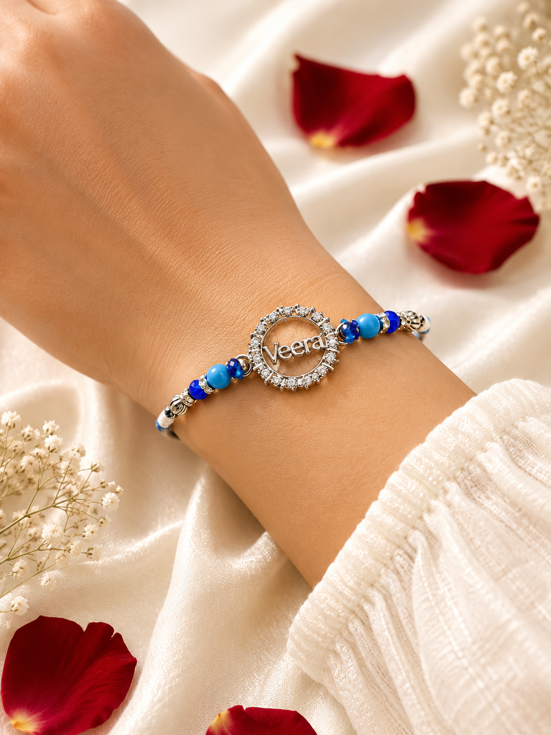 925 Sterling Silver Thread Rakhi | Veera