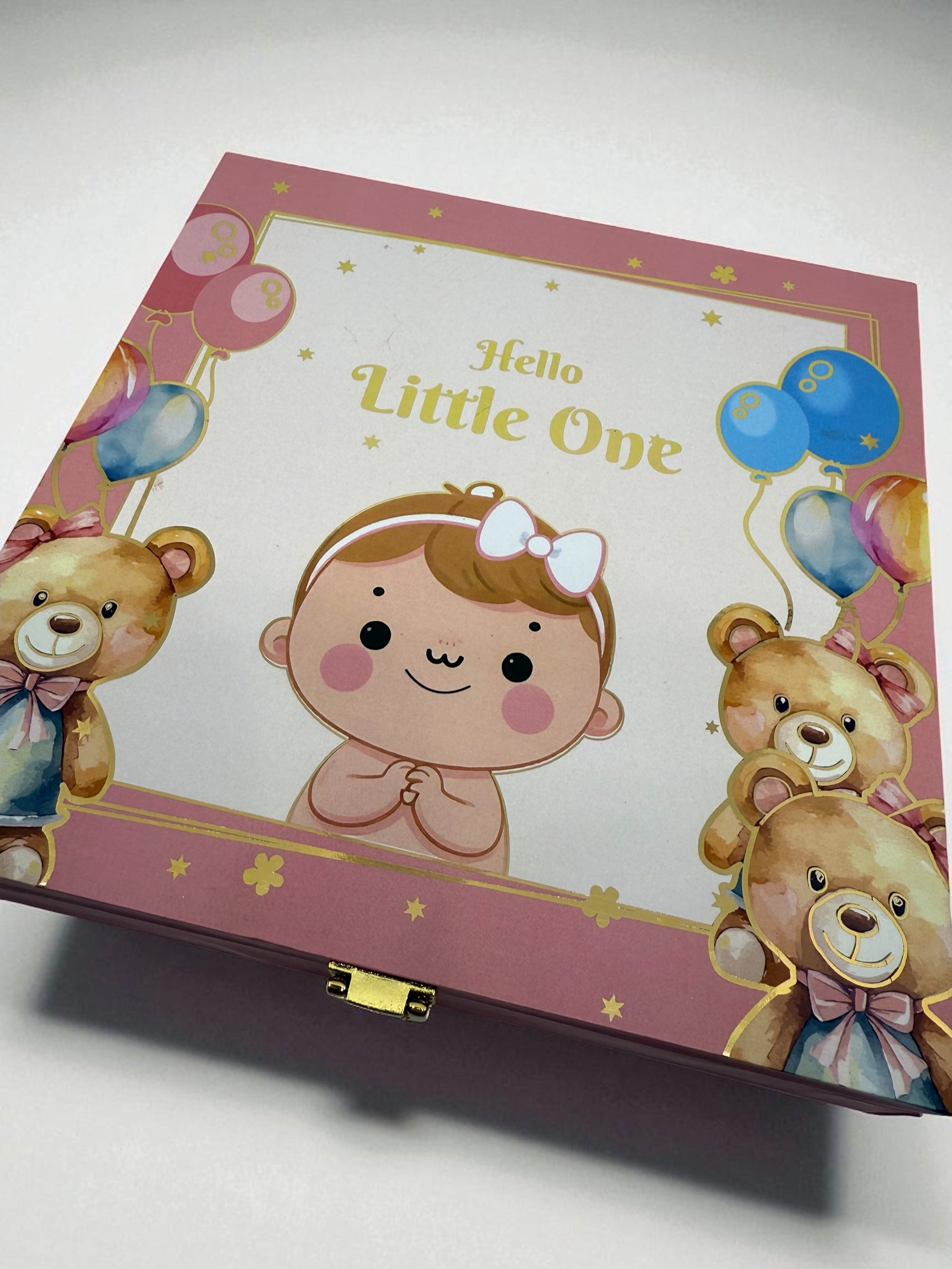 HELLO LITTLE ONE BABY GIRL 15 GRAM SILVER COIN BOX (6 COINS) - 999 PURITY SILVER COINS. NEW BORN BABY COIN, RETURN GIFTS FOR BABY SHOWER, SILVER COIN FOR GIFT | FOR KIDS 999 PURITY SILVER COINS