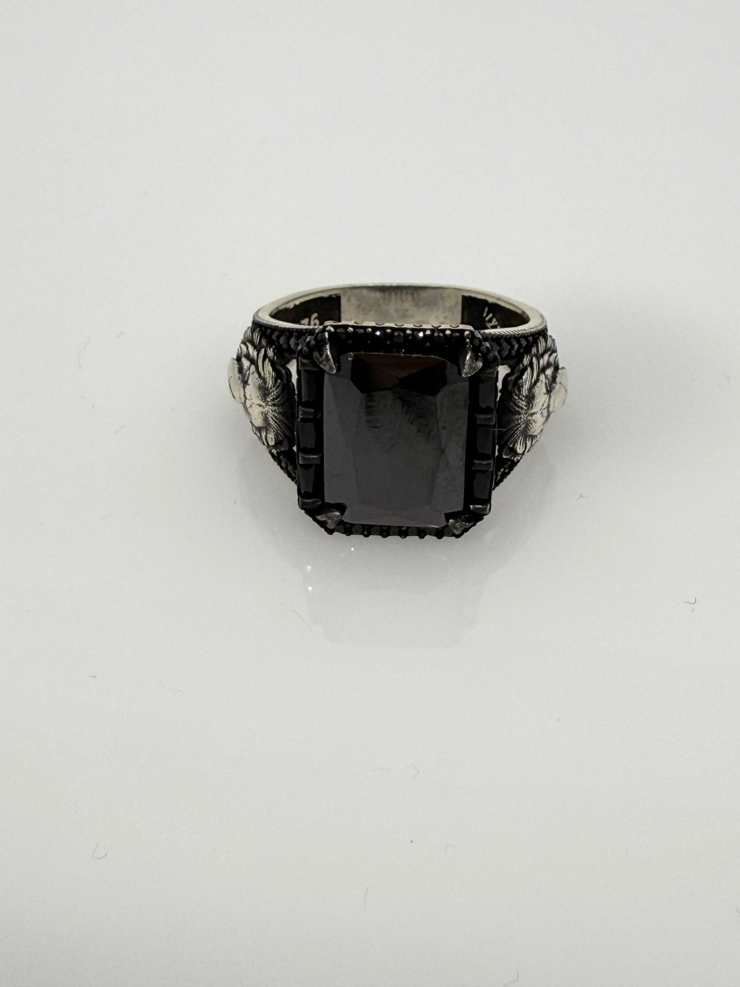 925 Sterling Silver Ring for Men | Red Lion