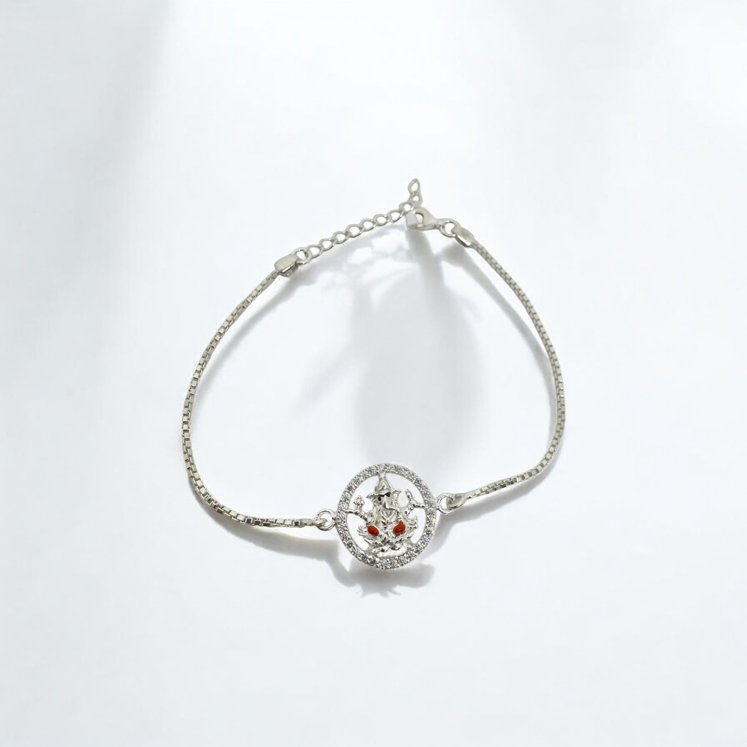 925 Sterling Silver Rakhi Bracelet | Ganesha