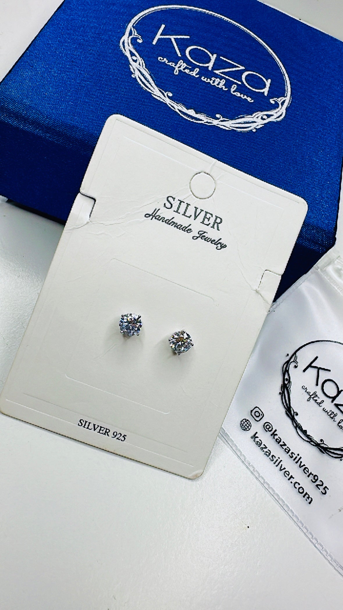 Solitaire Look Alike Small Studs | 925 Sterling Silver