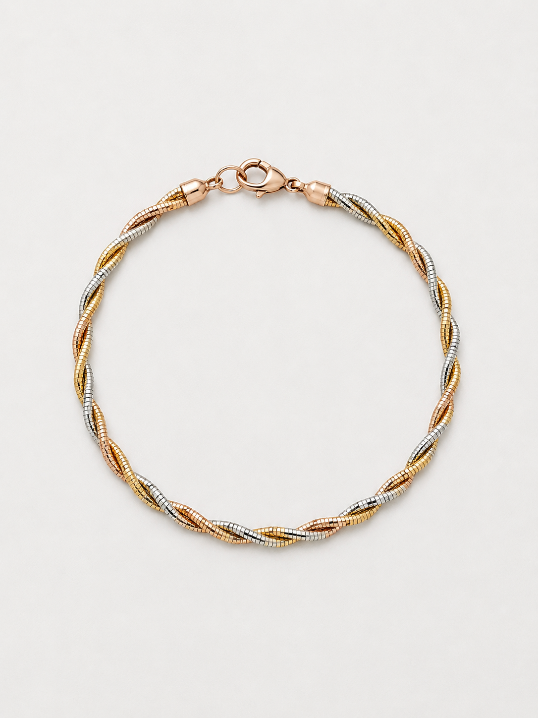 Multi Strand 925 Sterling Silver Italian Dual Weave Bracelet |