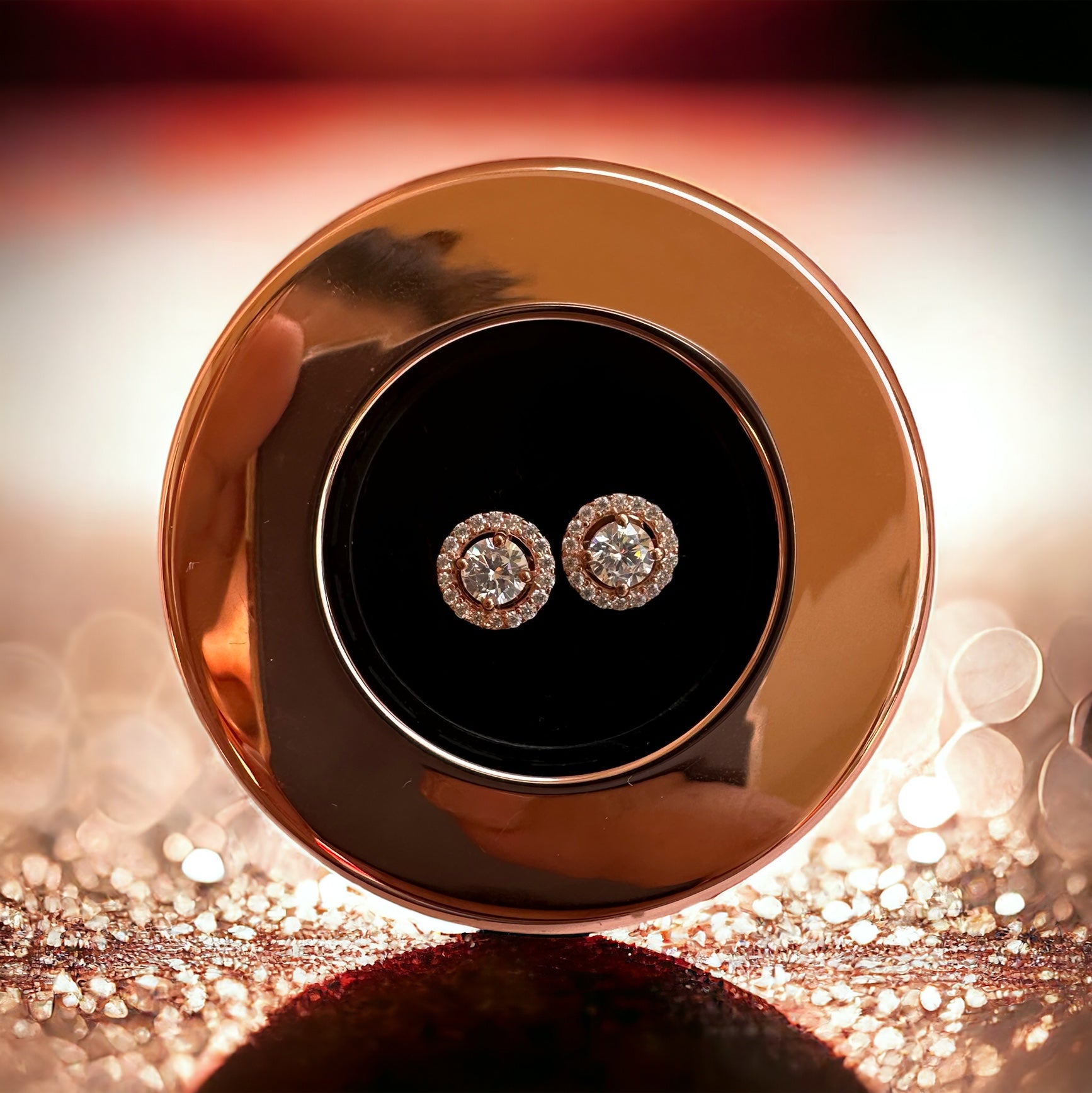 Rose Gold Romance Studs | 925 Silver Studs