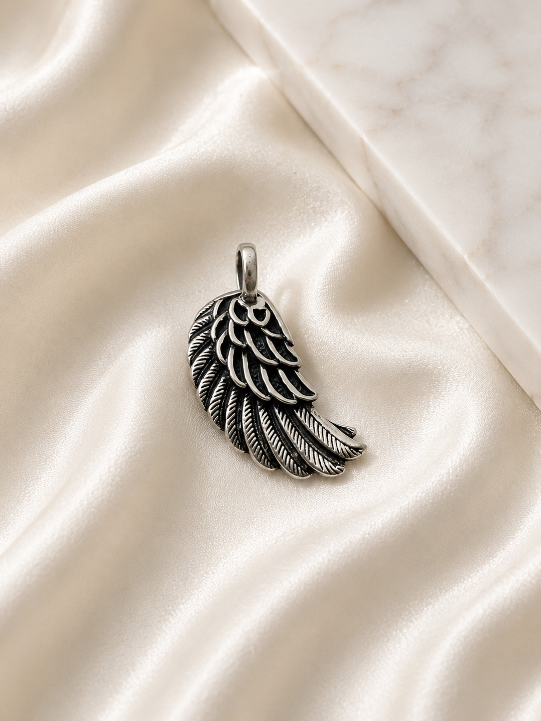 925 Sterling Silver Freedom Wing Pendant