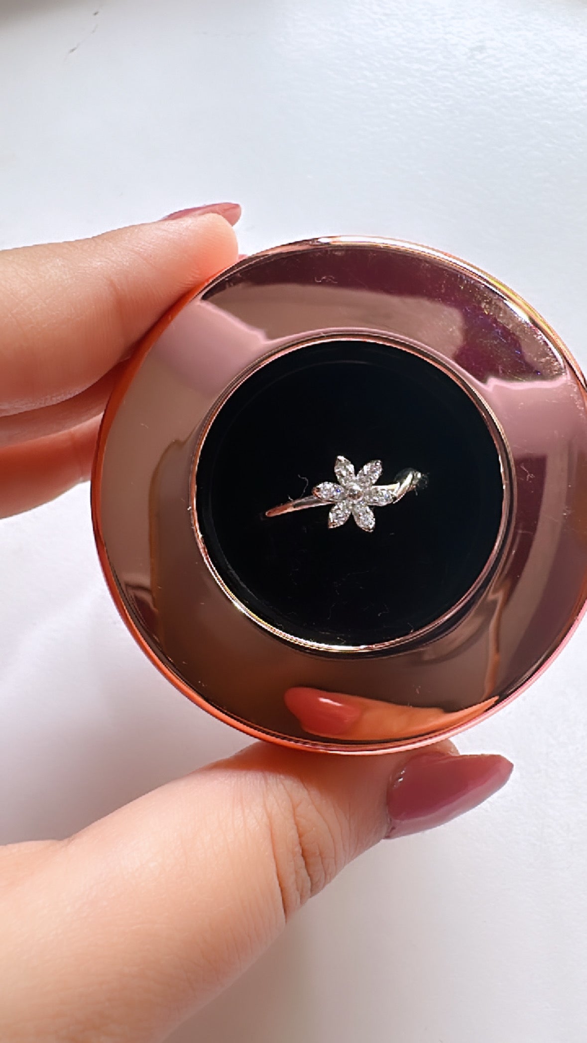 925 Sterling Silver Floral Sleek Women Ring