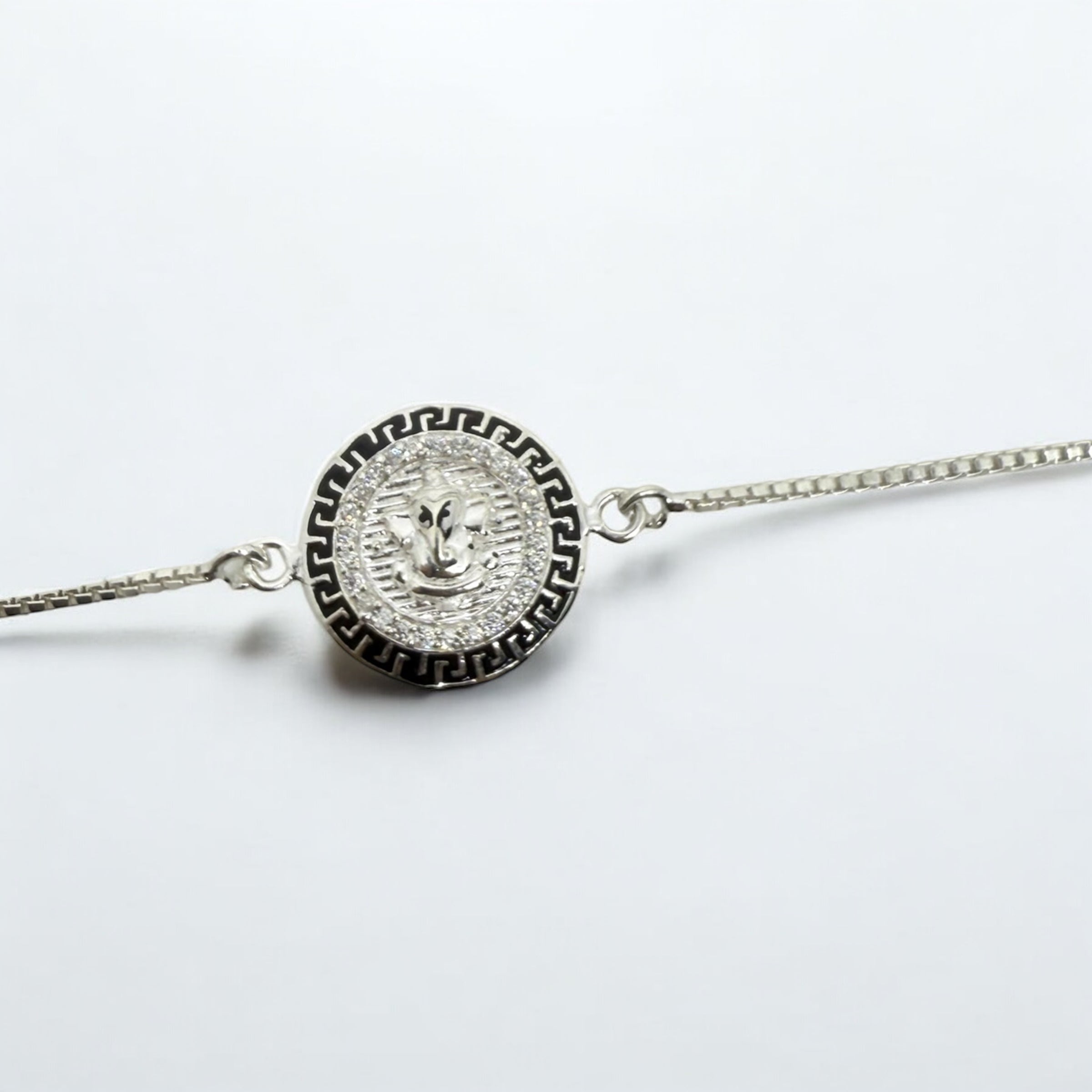 925 Sterling Silver Rakhi Bracelet | Ganesha