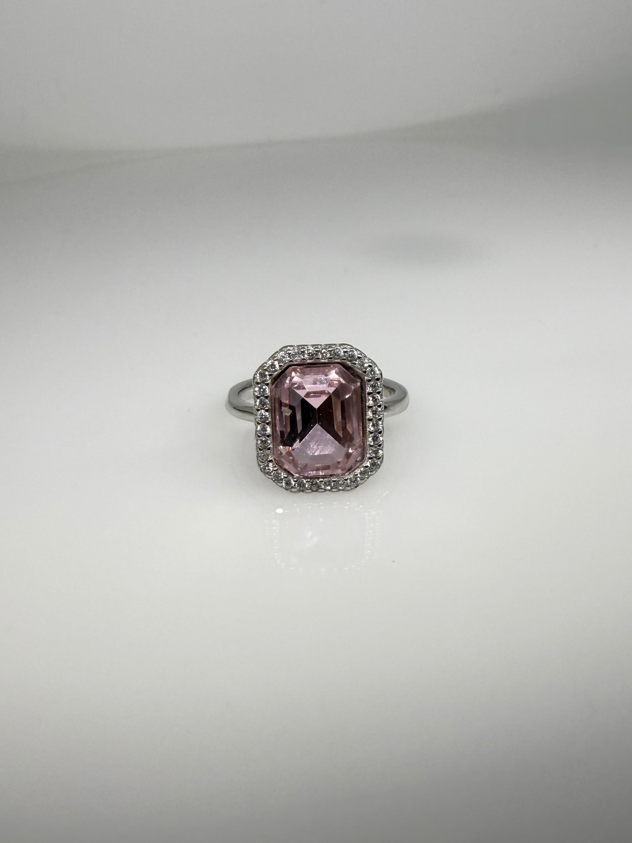925 Sterling Silver Blush Bloom Women Ring