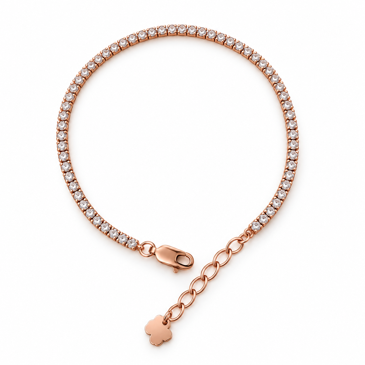 The Rose Glow Tennis Bracelet