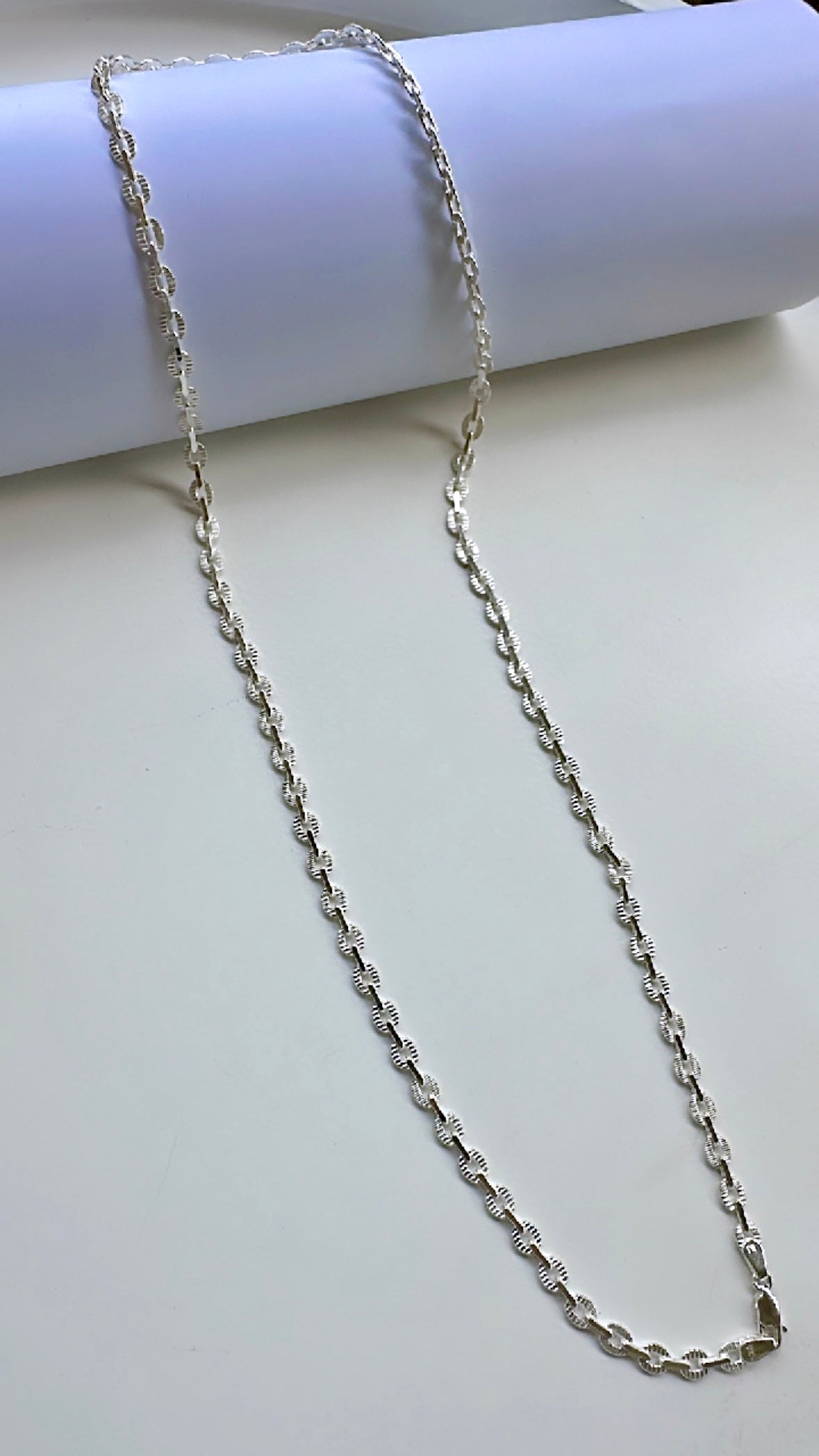 925 Sterling Silver Link Loop Men’s Chain